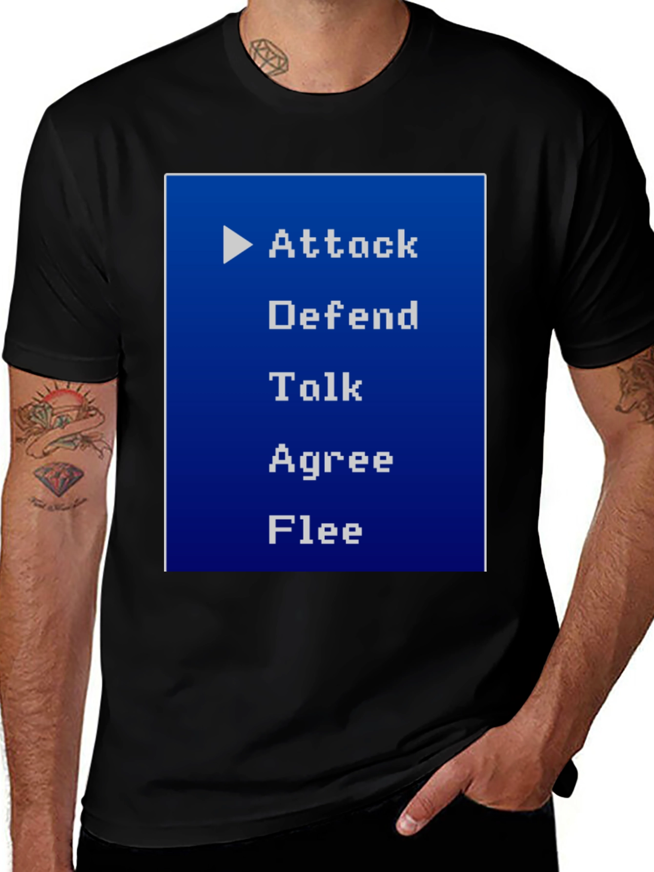 Final Fantasy Inspired RPG Menu T-Shirt