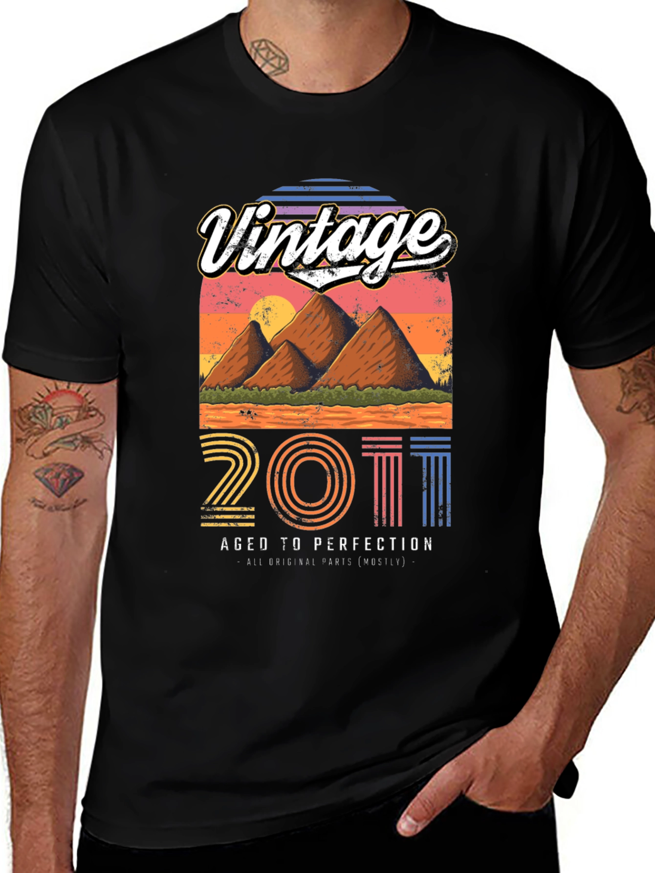 Vintage 2011 Aged To Perfection Graphic Tee