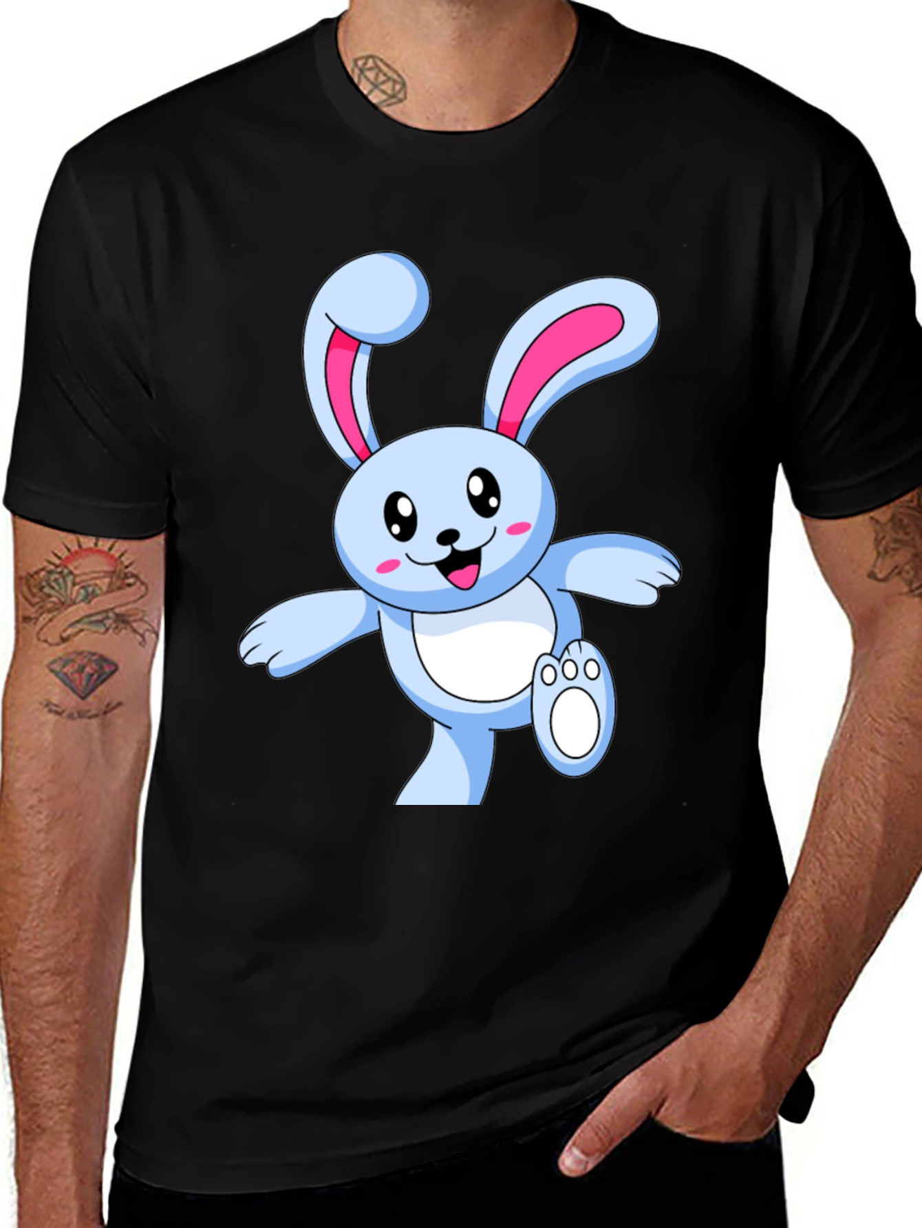 Variant 27 of Cute Cartoon Bunny T-Shirt - Soft Cotton Tee