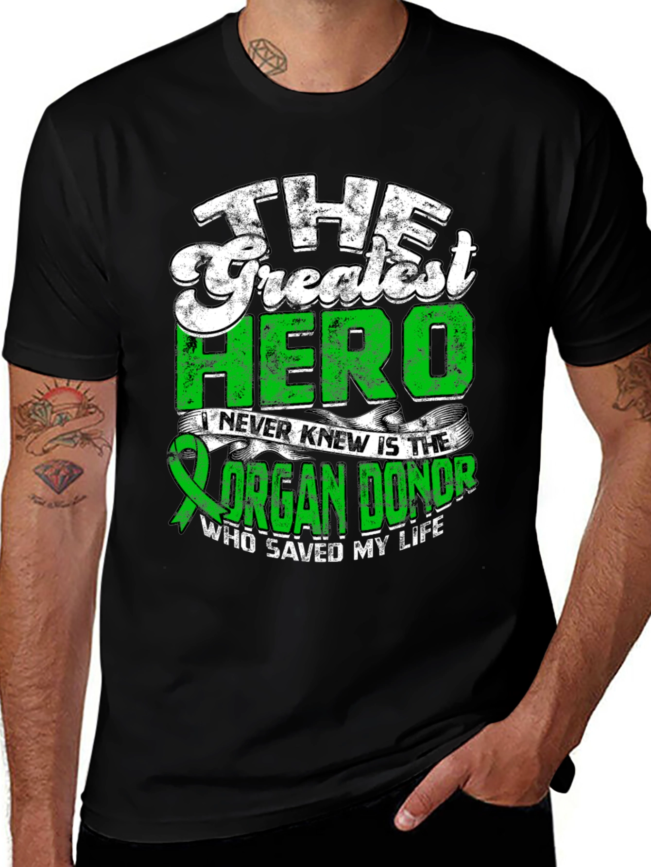Organ Donor Hero Graphic T-Shirt