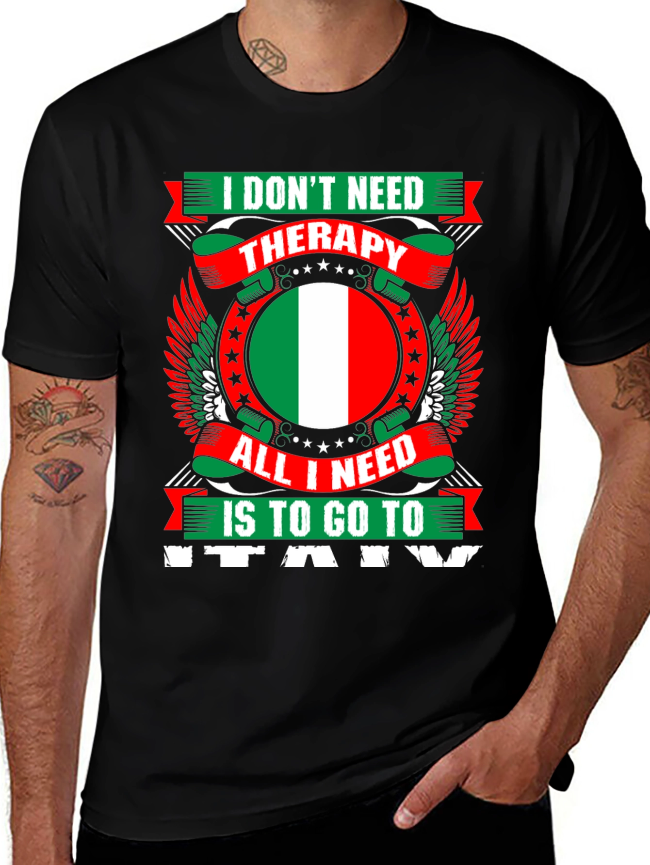 Italy Therapy Graphic T-Shirt