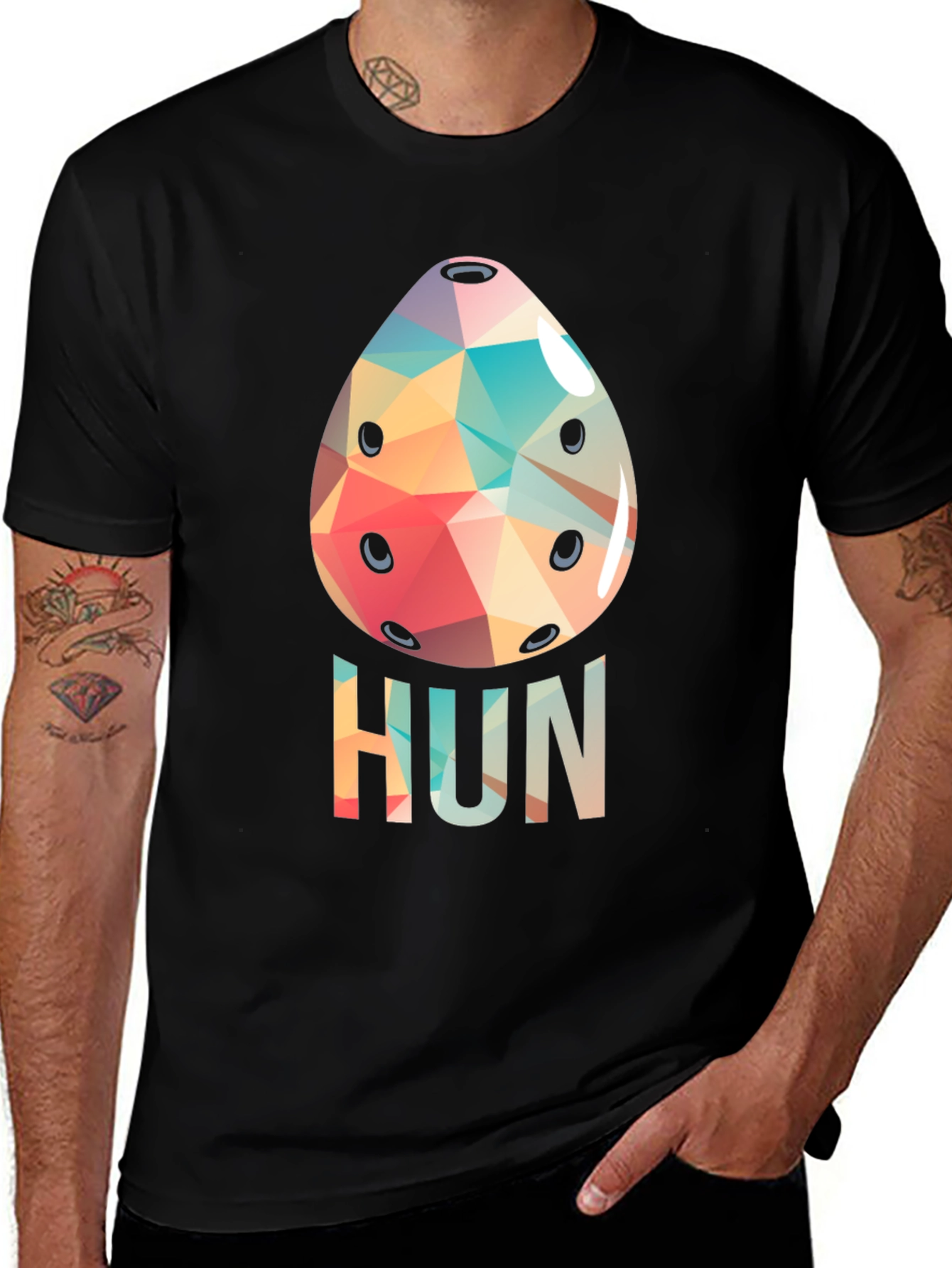 Variant 11 of Geometric Ocarina "Hun" T-Shirt