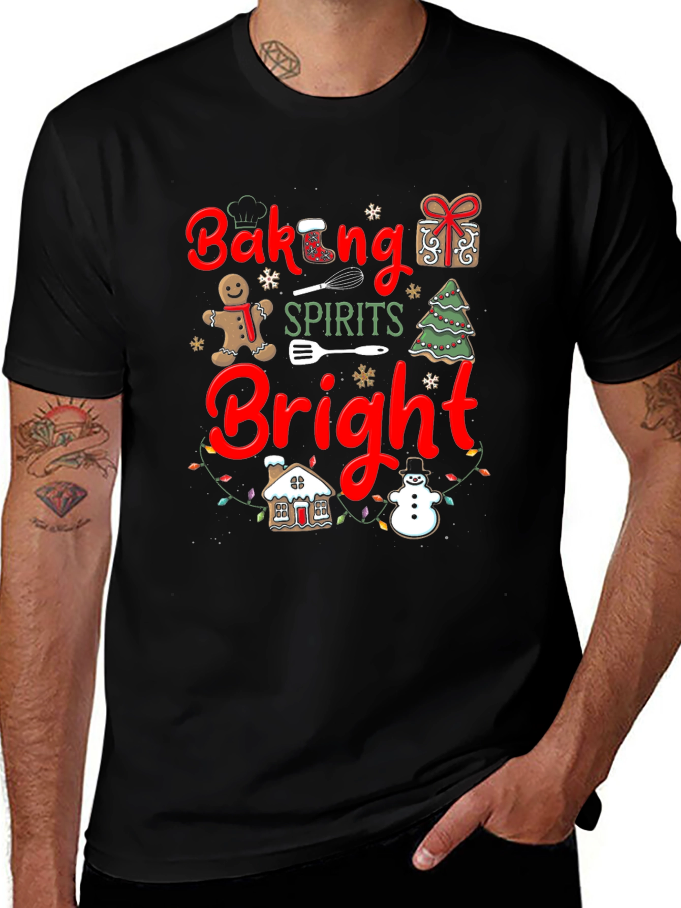 Baking Spirits Bright Christmas T-Shirt