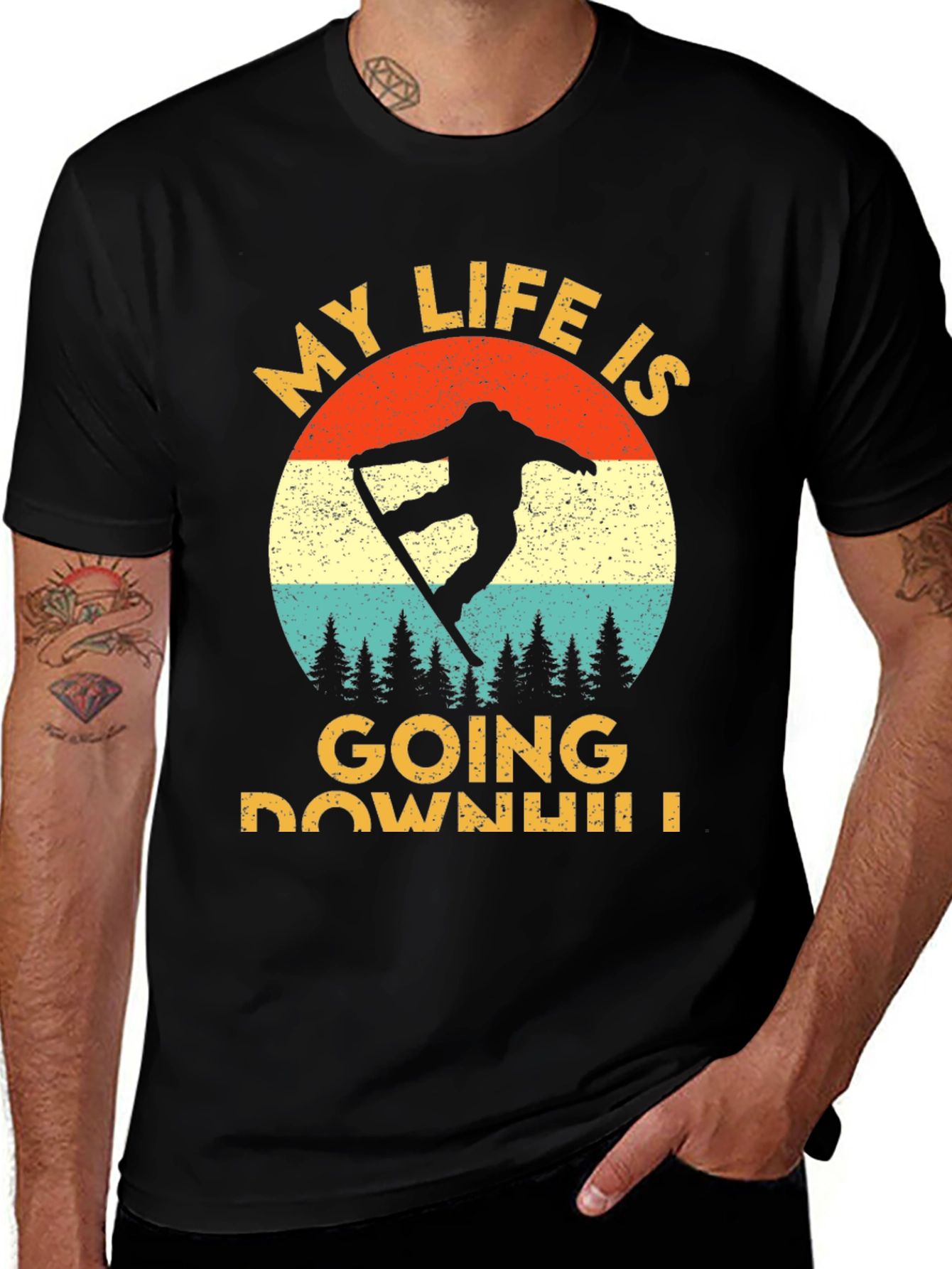 Variant 25 of My Life Is Going Downhill T-Shirt