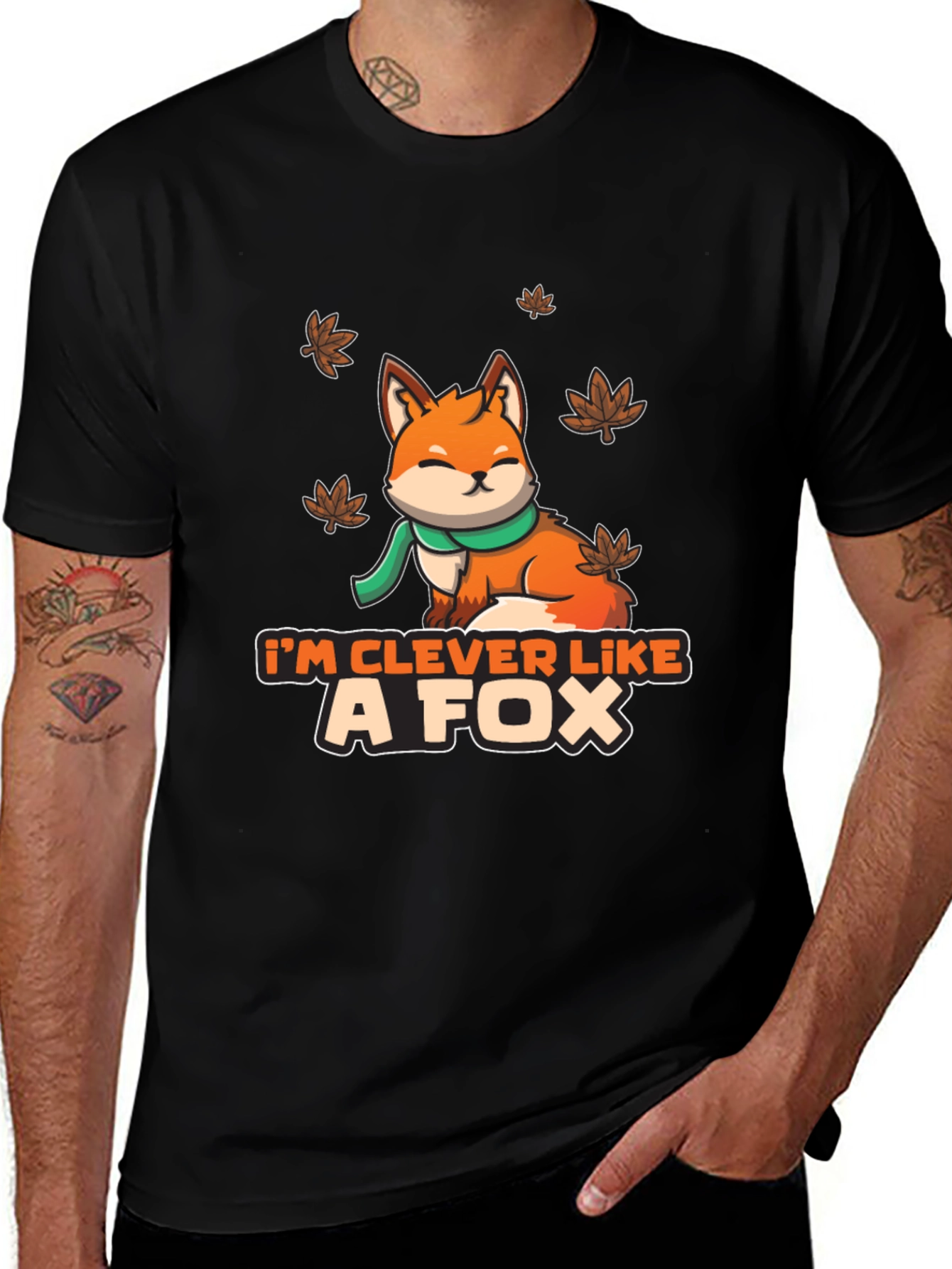 Variant 27 of Clever Like A Fox Graphic T-Shirt