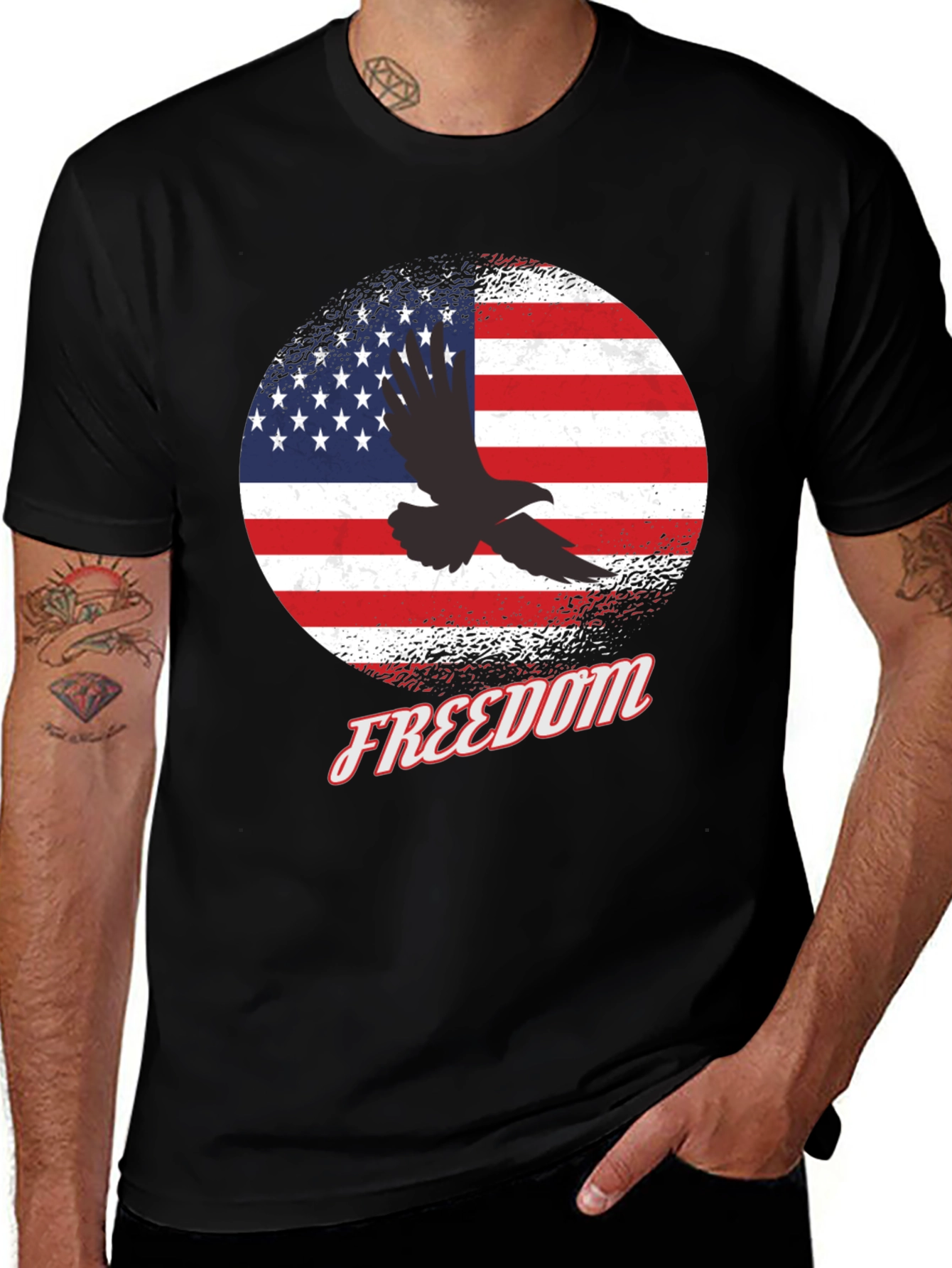 Variant 16 of Freedom Eagle American Flag T-Shirt