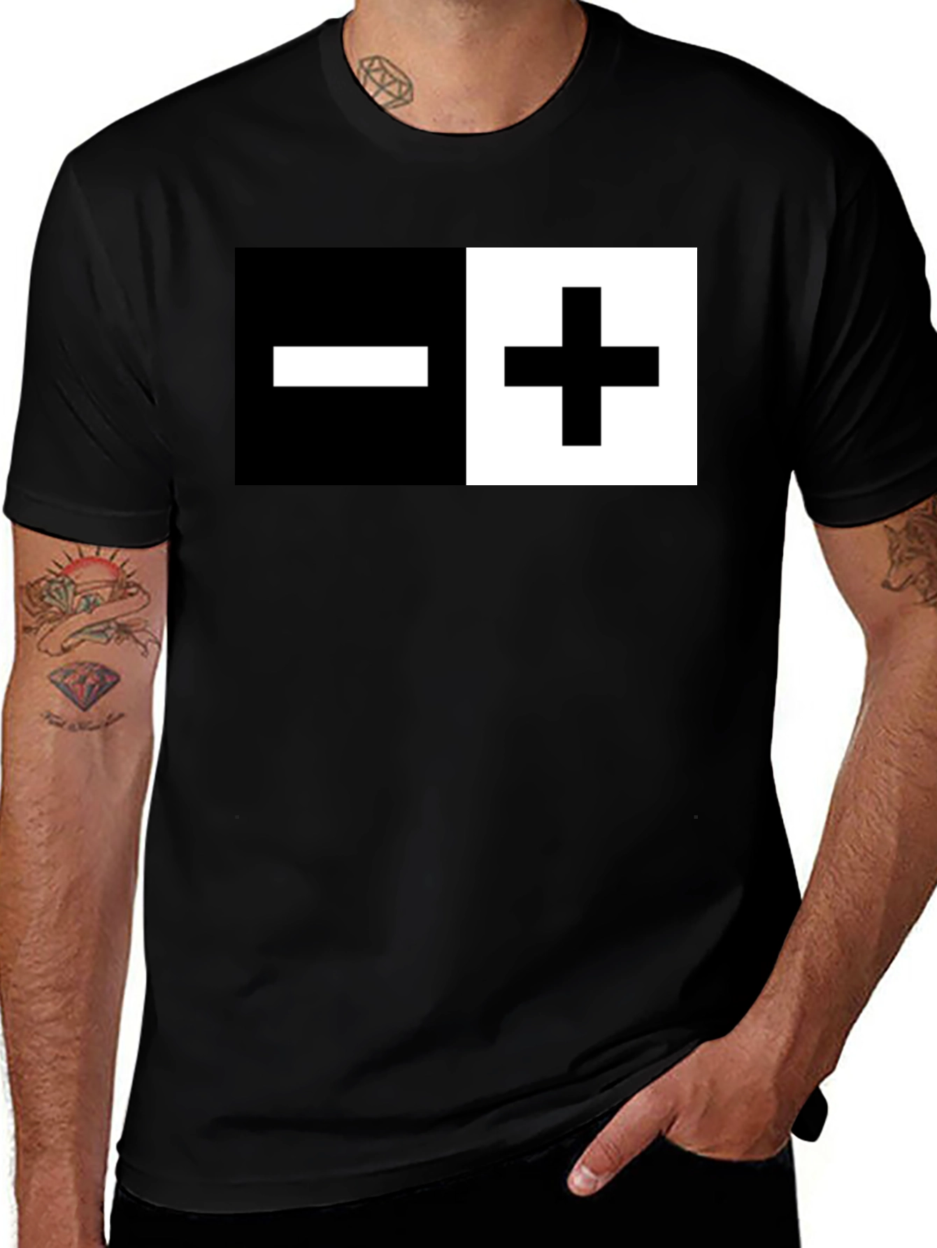 Variant 16 of Positive Negative Graphic Tee Shirt