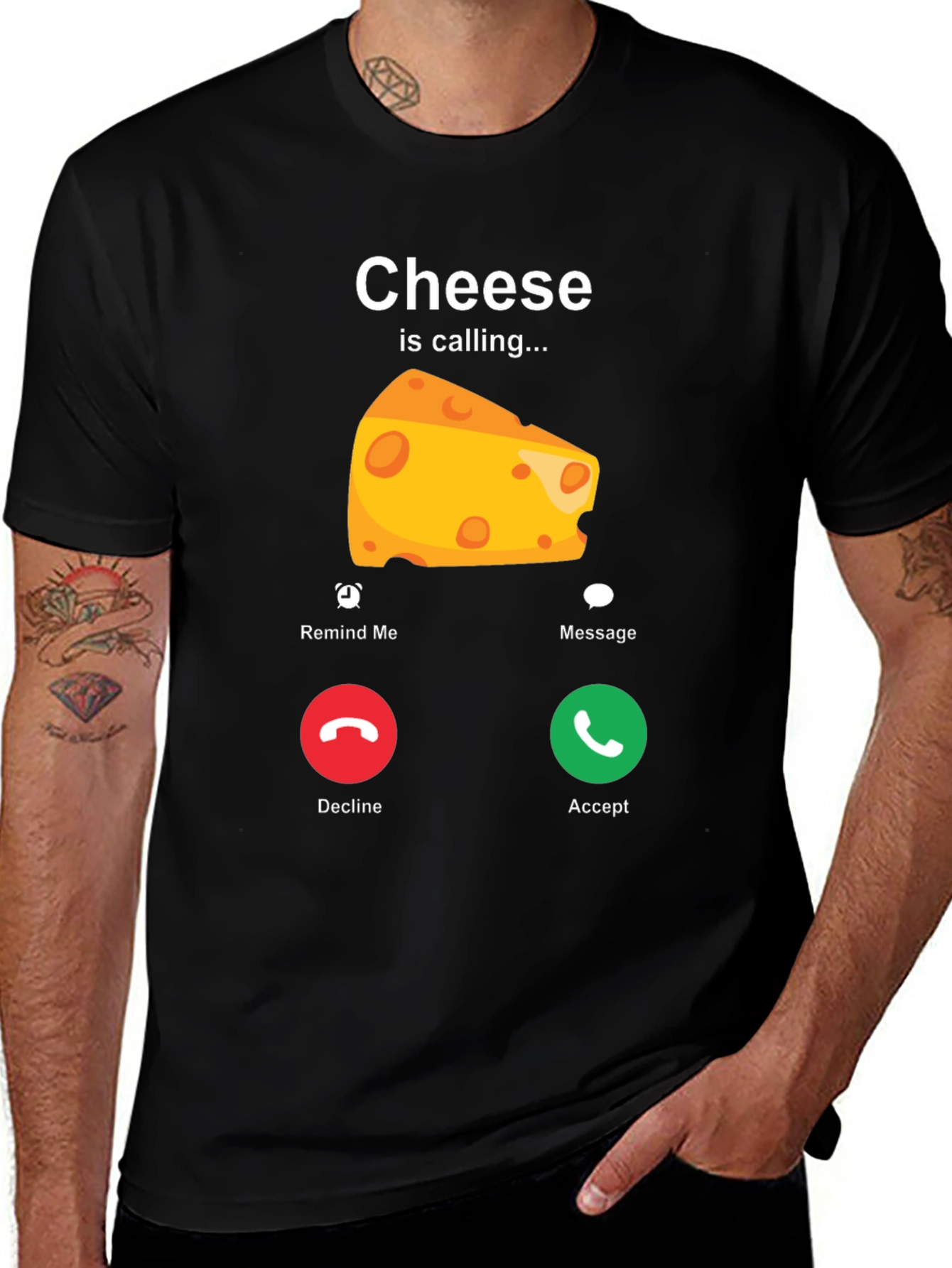 Cheese Calling T-Shirt - Funny Food Lover Tee