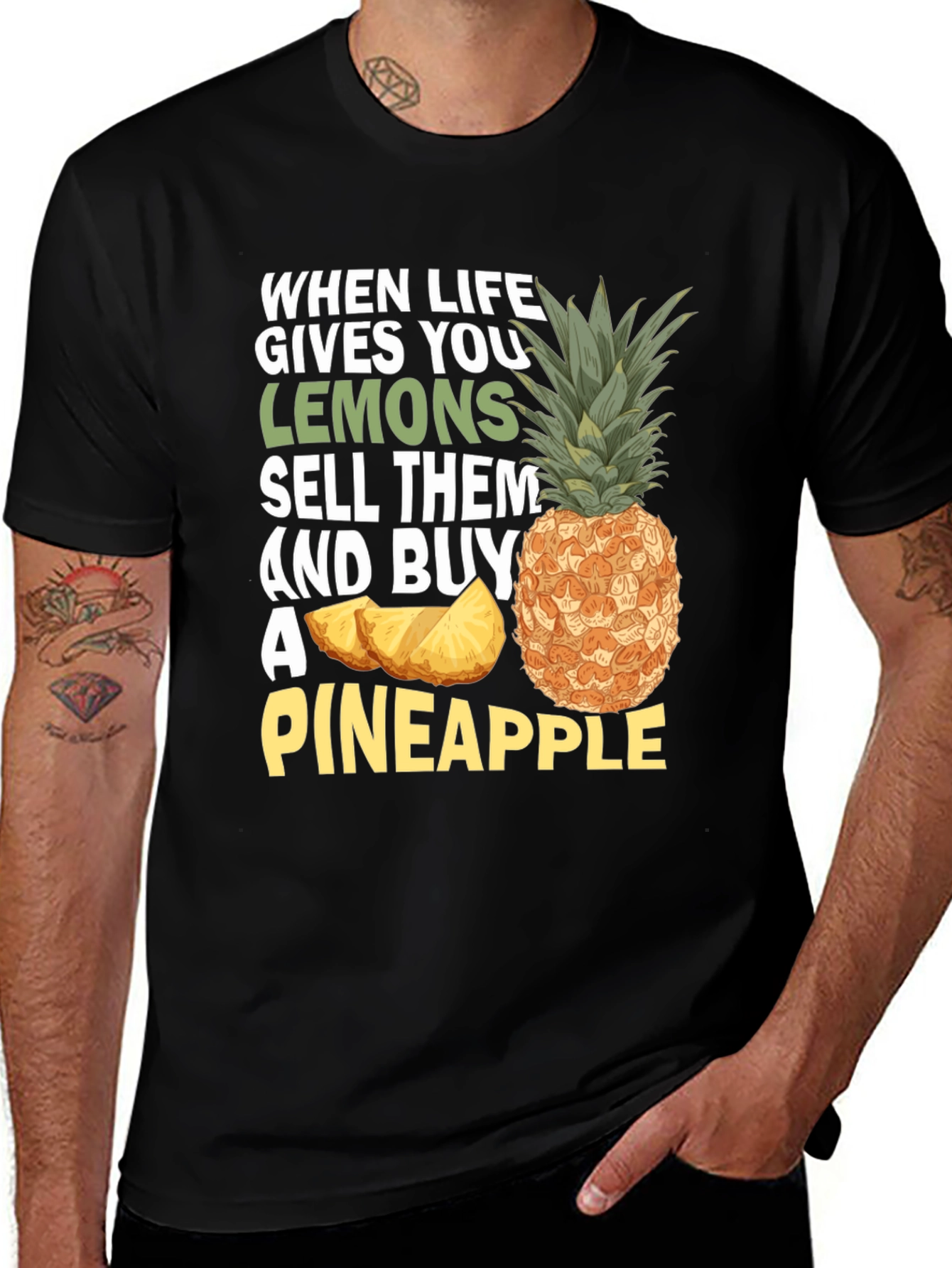 Variant 28 of Life Gives You Lemons Buy Pineapple T-Shirt