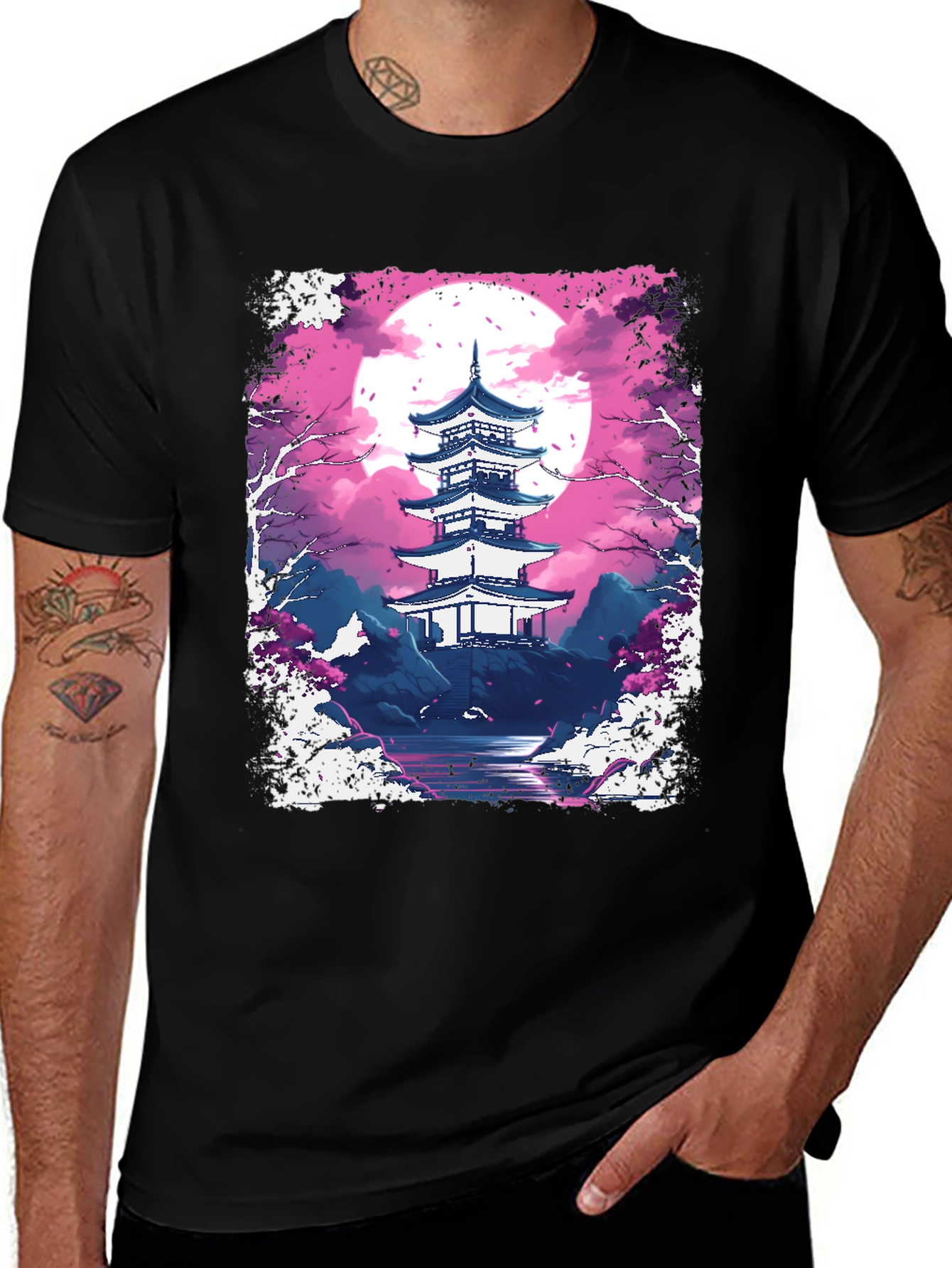 Variant 30 of Japanese Pagoda Graphic T-Shirt