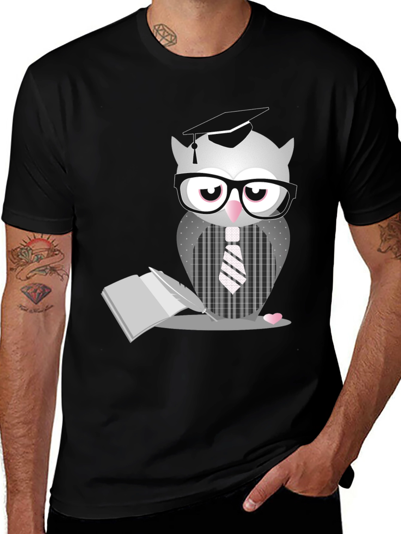 Variant 17 of Bookish Owl T-Shirt
