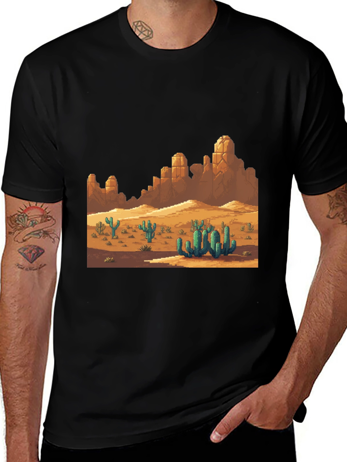 Variant 25 of Retro Desert Landscape Graphic Tee