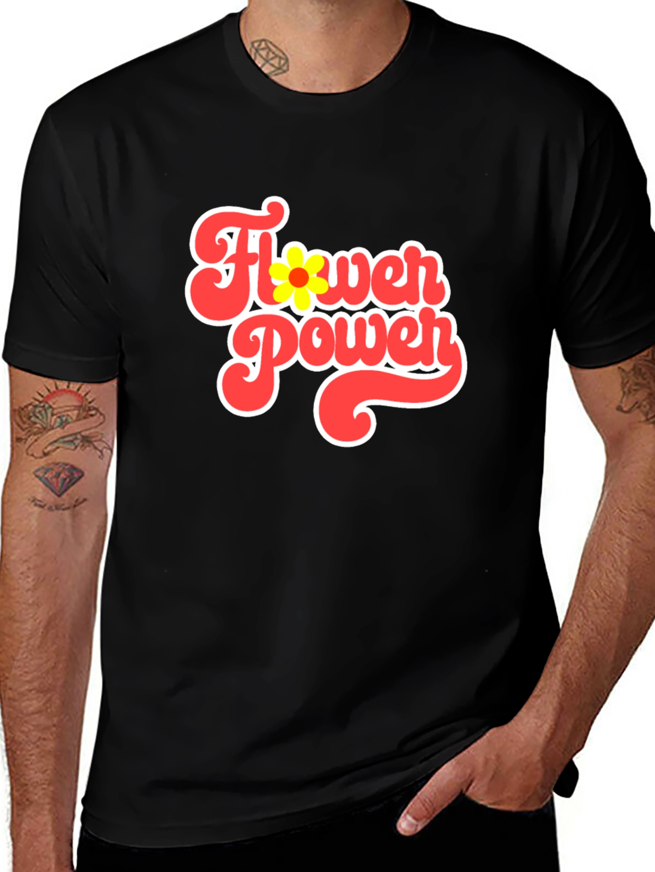 Variant 16 of Retro Flower Power Graphic Tee