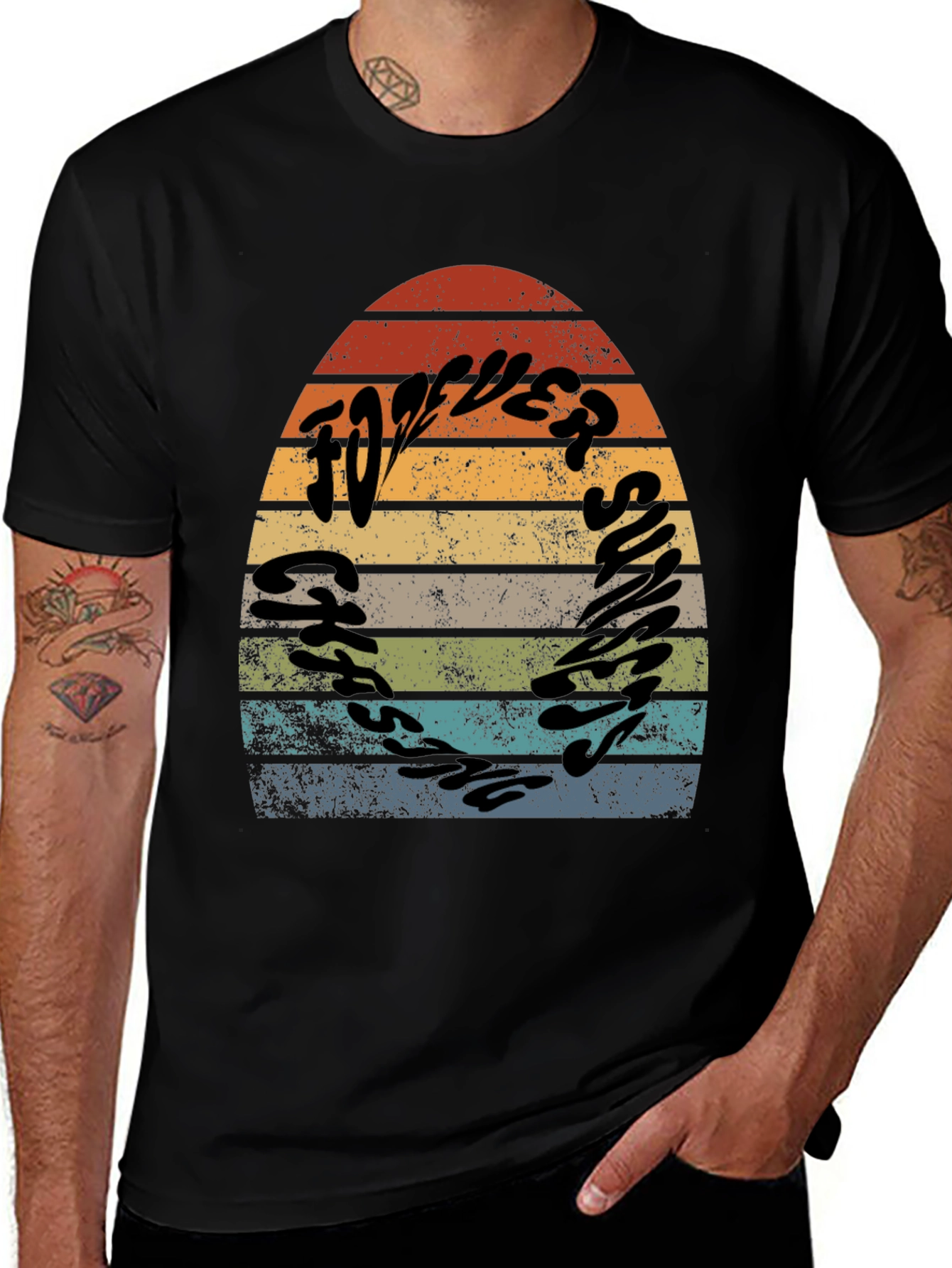 Variant 18 of Retro Forever Fishing T-Shirt