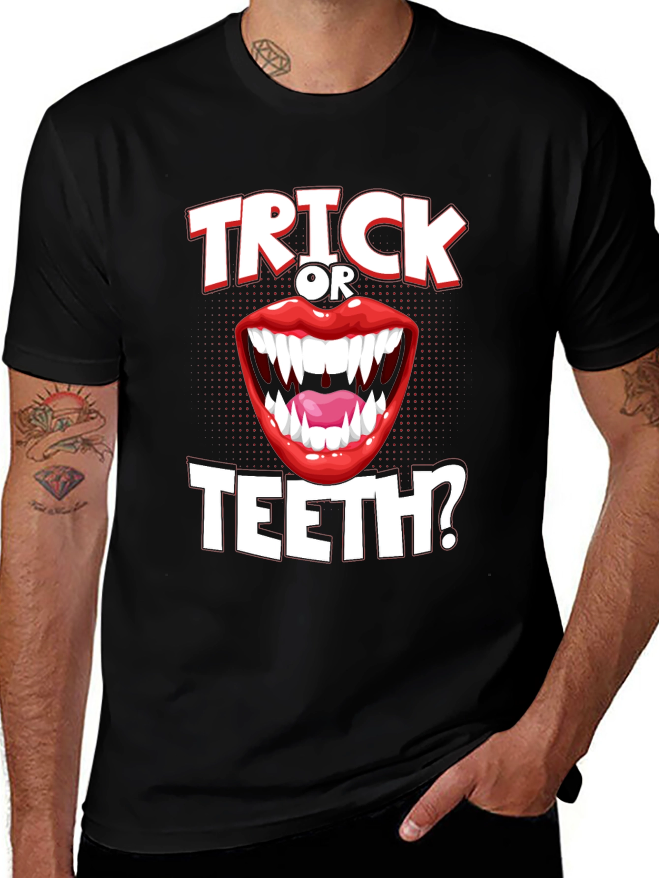 Trick or Teeth? Halloween Graphic Tee