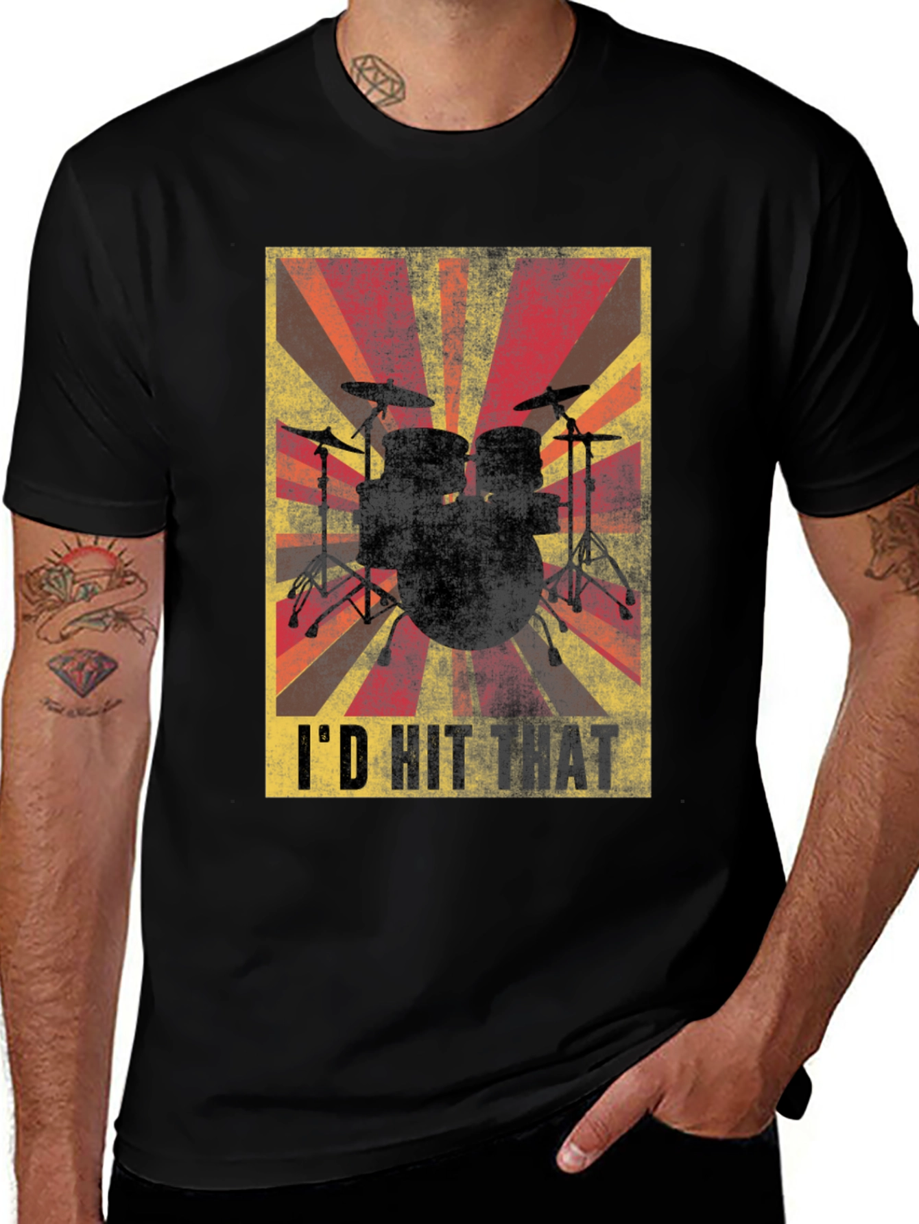 Variant 15 of I'd Hit That Drummer T-Shirt