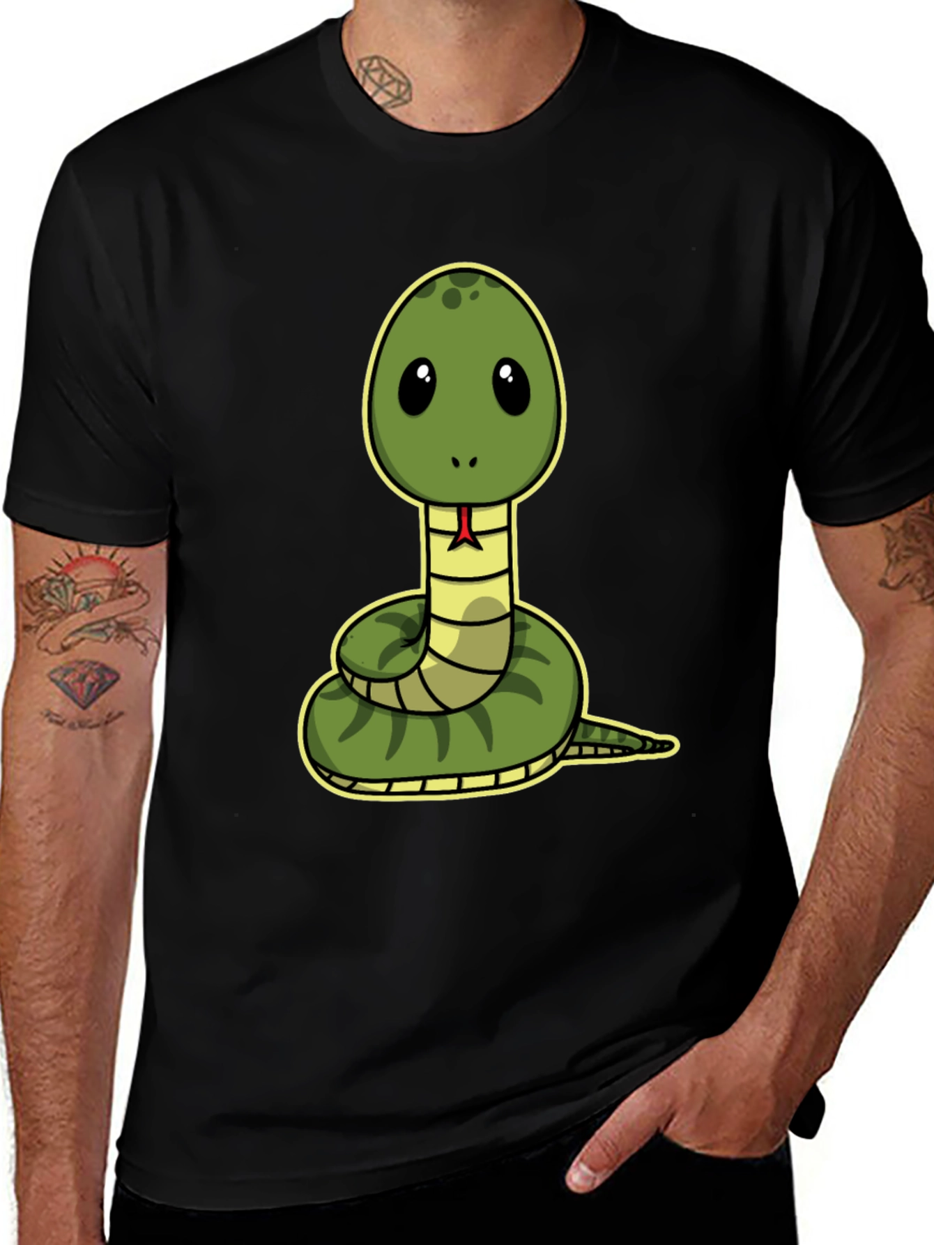 Variant 16 of Cute Snake Graphic Tee - Fun Reptile T-Shirt