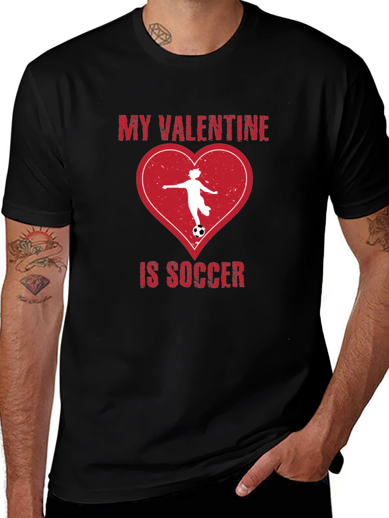 Variant 10 of My Valentine is Soccer T-Shirt - Love of the Game