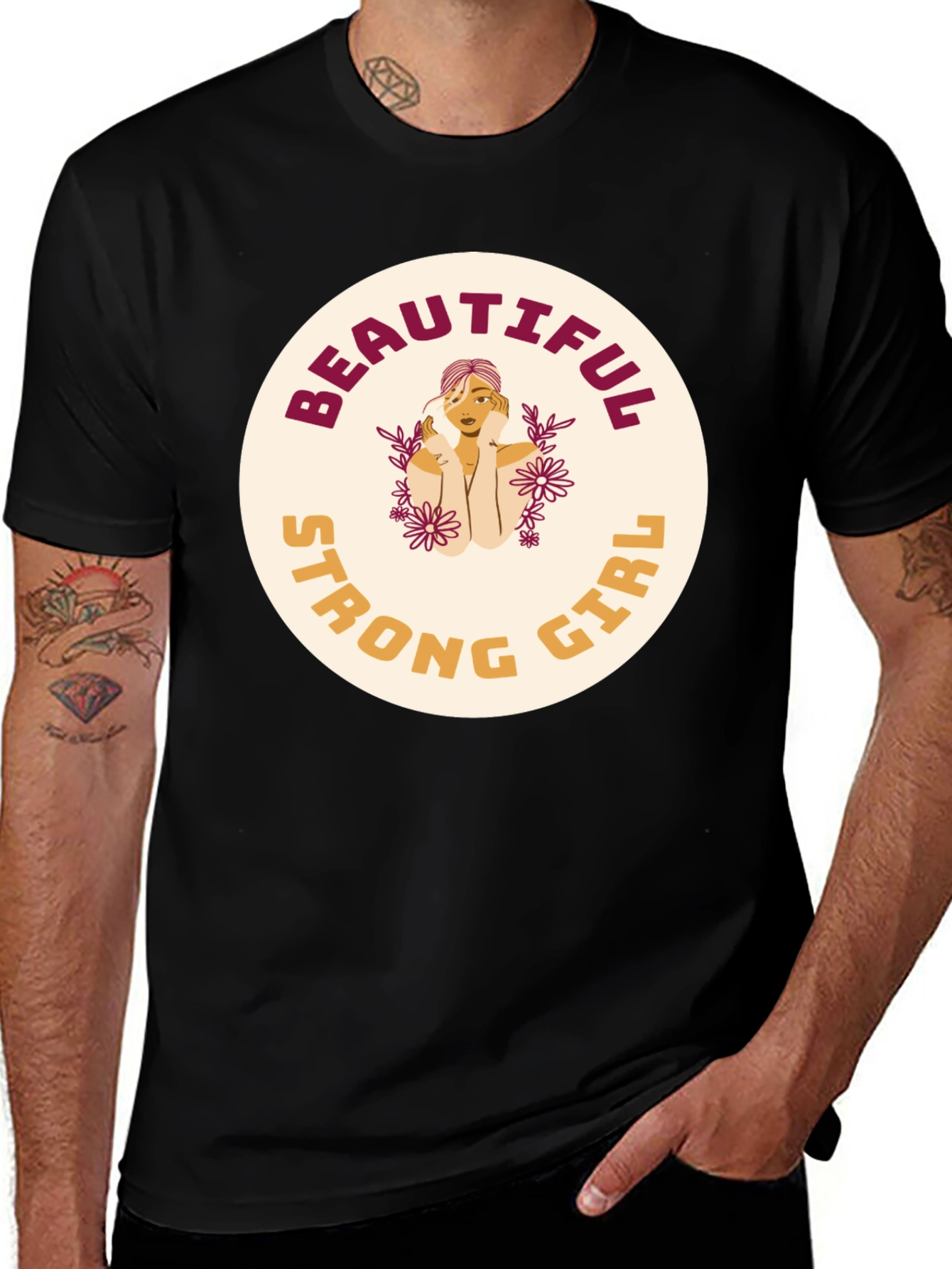 Variant 7 of Beautiful Strong Girl Graphic Tee