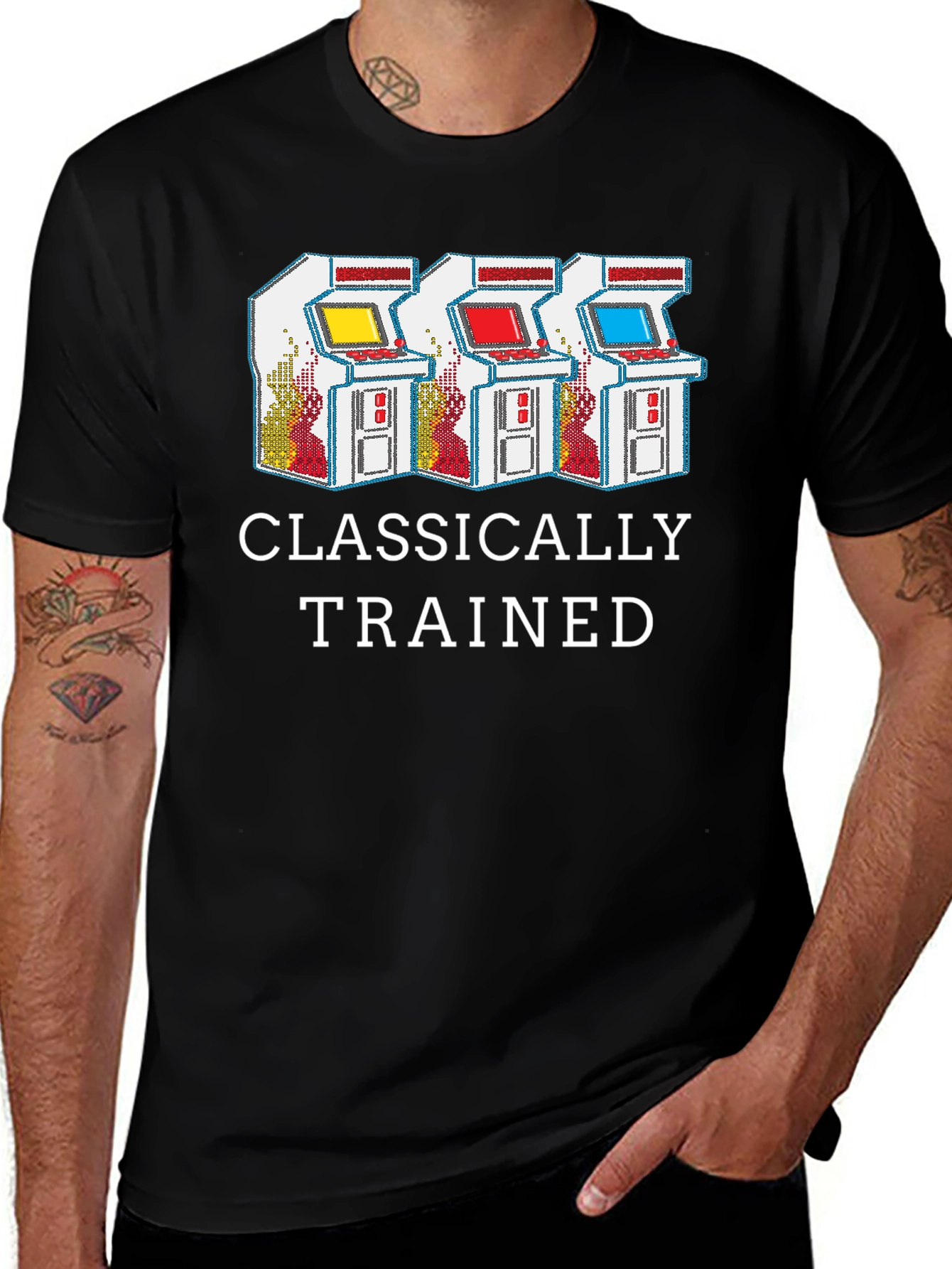 Variant 15 of Classically Trained Gamer T-Shirt