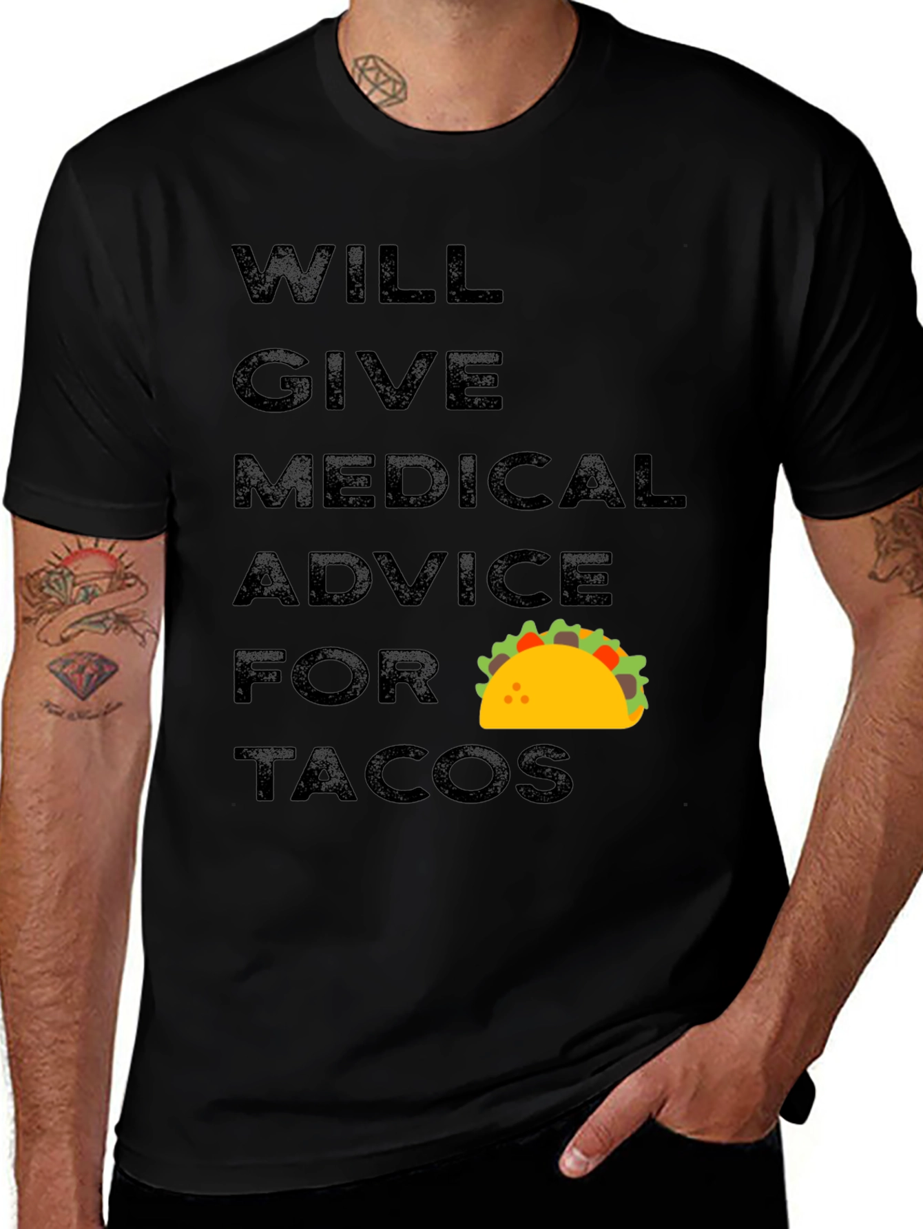 Variant 19 of Medical Advice for Tacos Graphic Tee