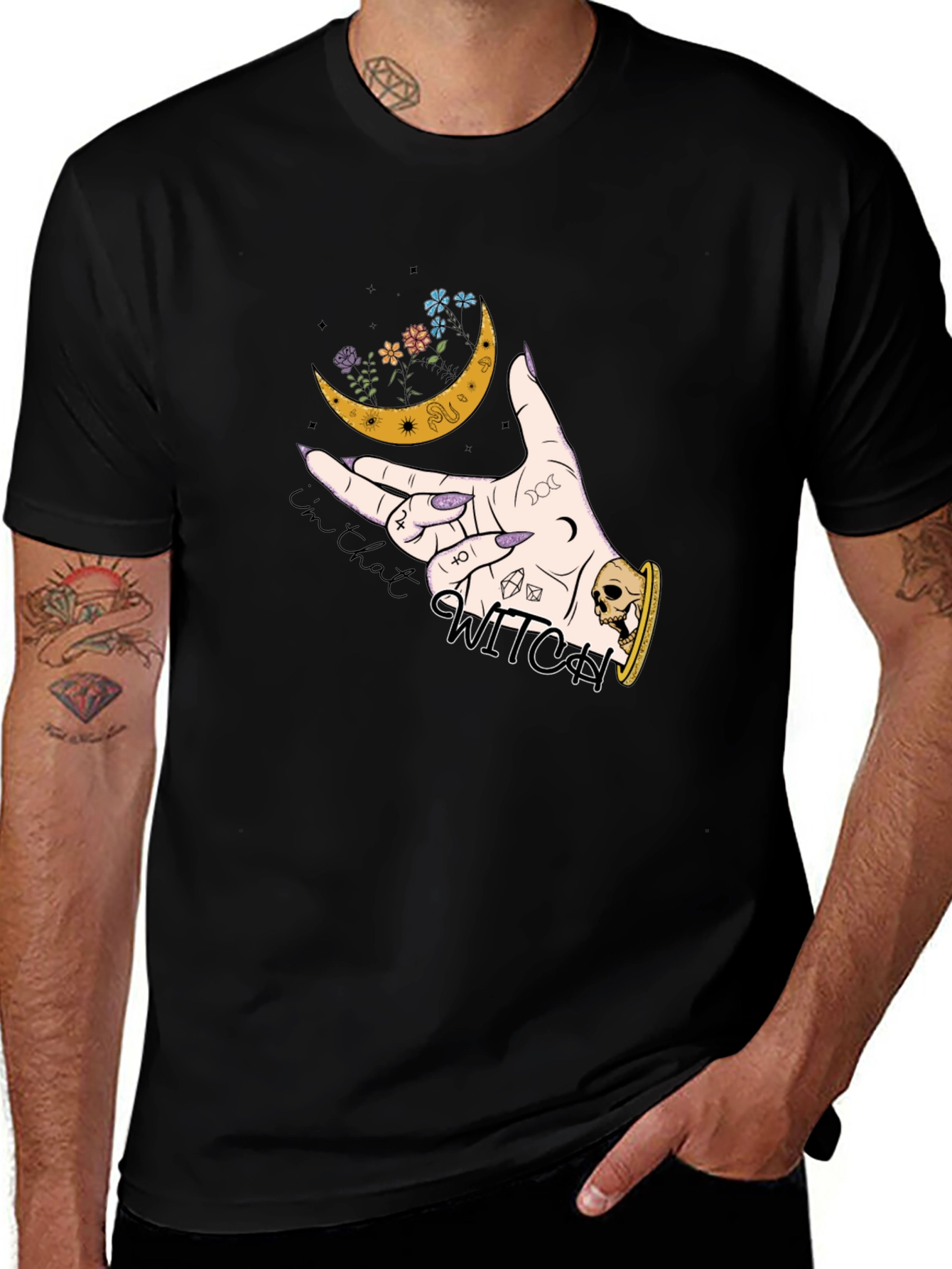Variant 12 of Witchy Moon Graphic T-Shirt