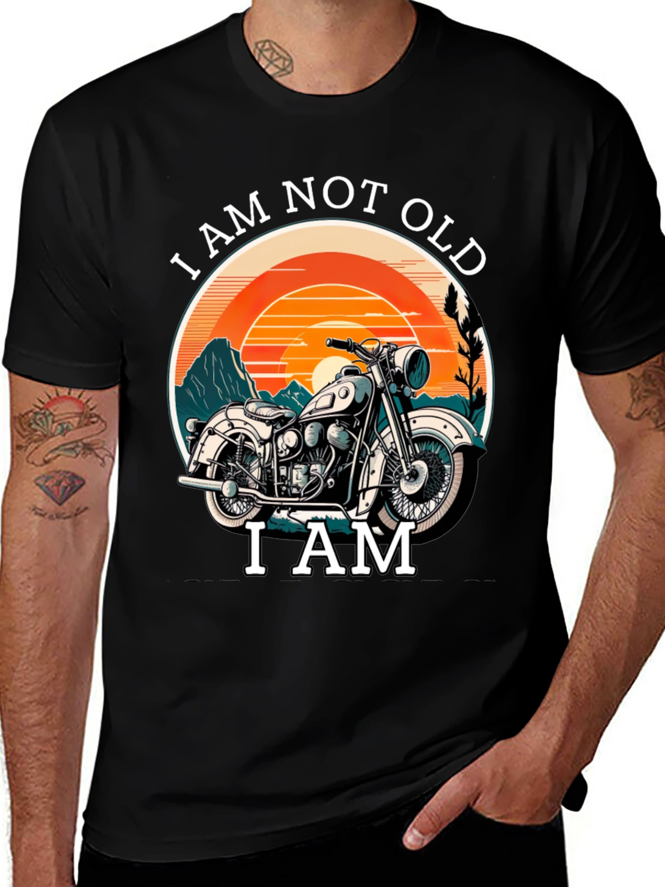 Variant 11 of Vintage Motorcycle T-Shirt - I Am Not Old