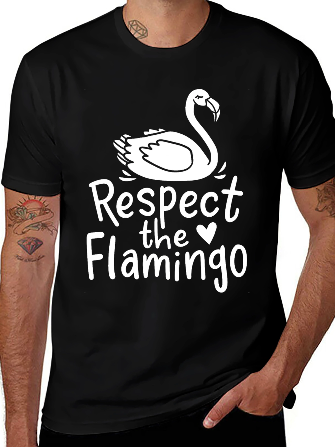 Variant 20 of Respect the Flamingo Graphic Tee