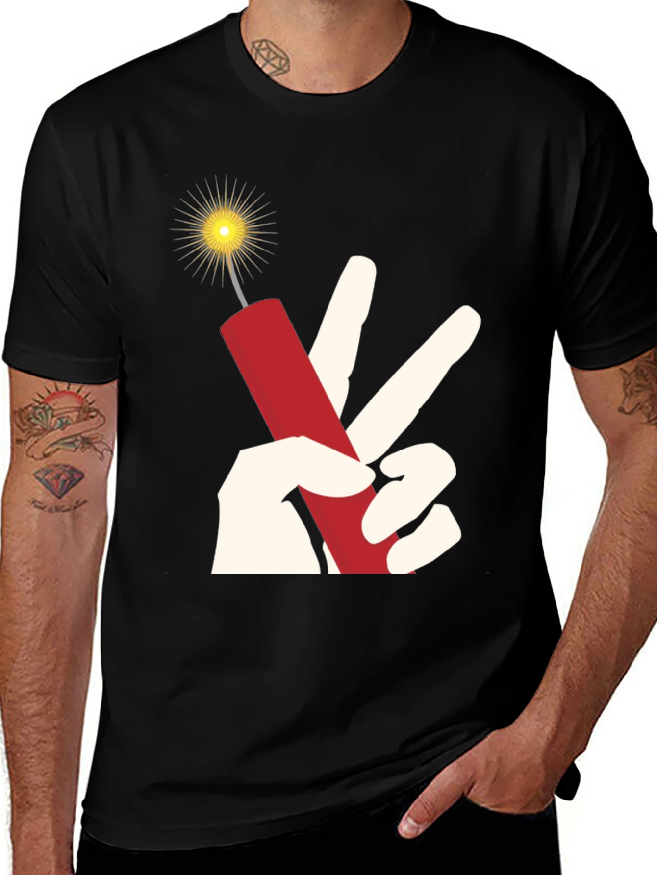 Variant 27 of Dynamite Peace T-Shirt - Bold Graphic Tee