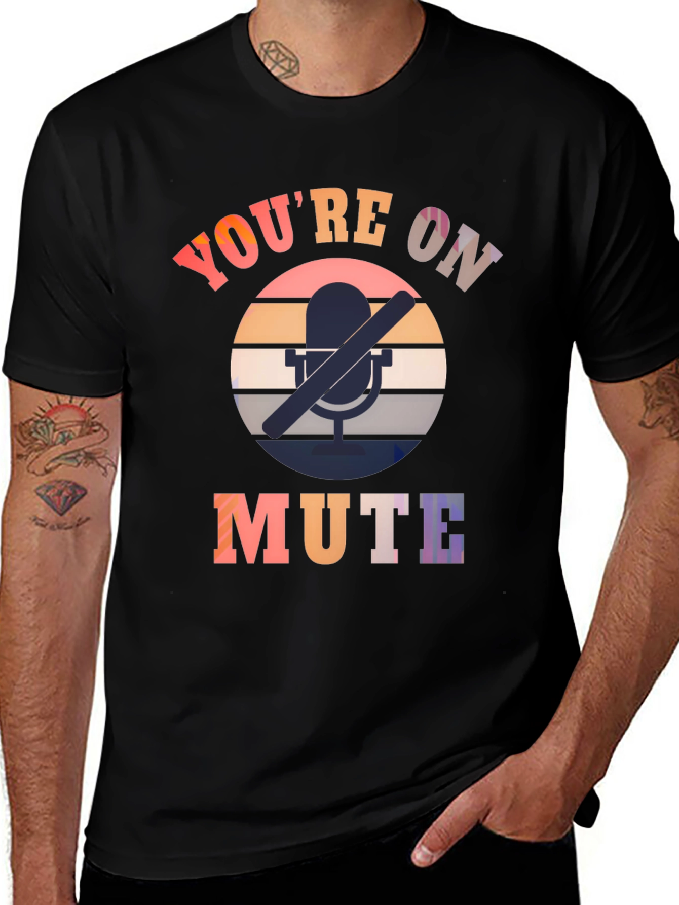 Variant 20 of You're On Mute Black Graphic Tee