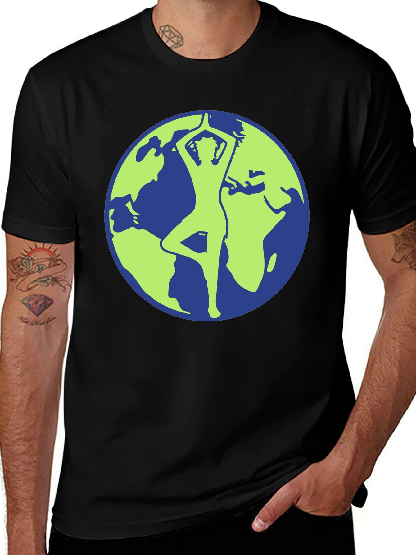 Variant 15 of Earth Yoga T-Shirt - Balance & Harmony
