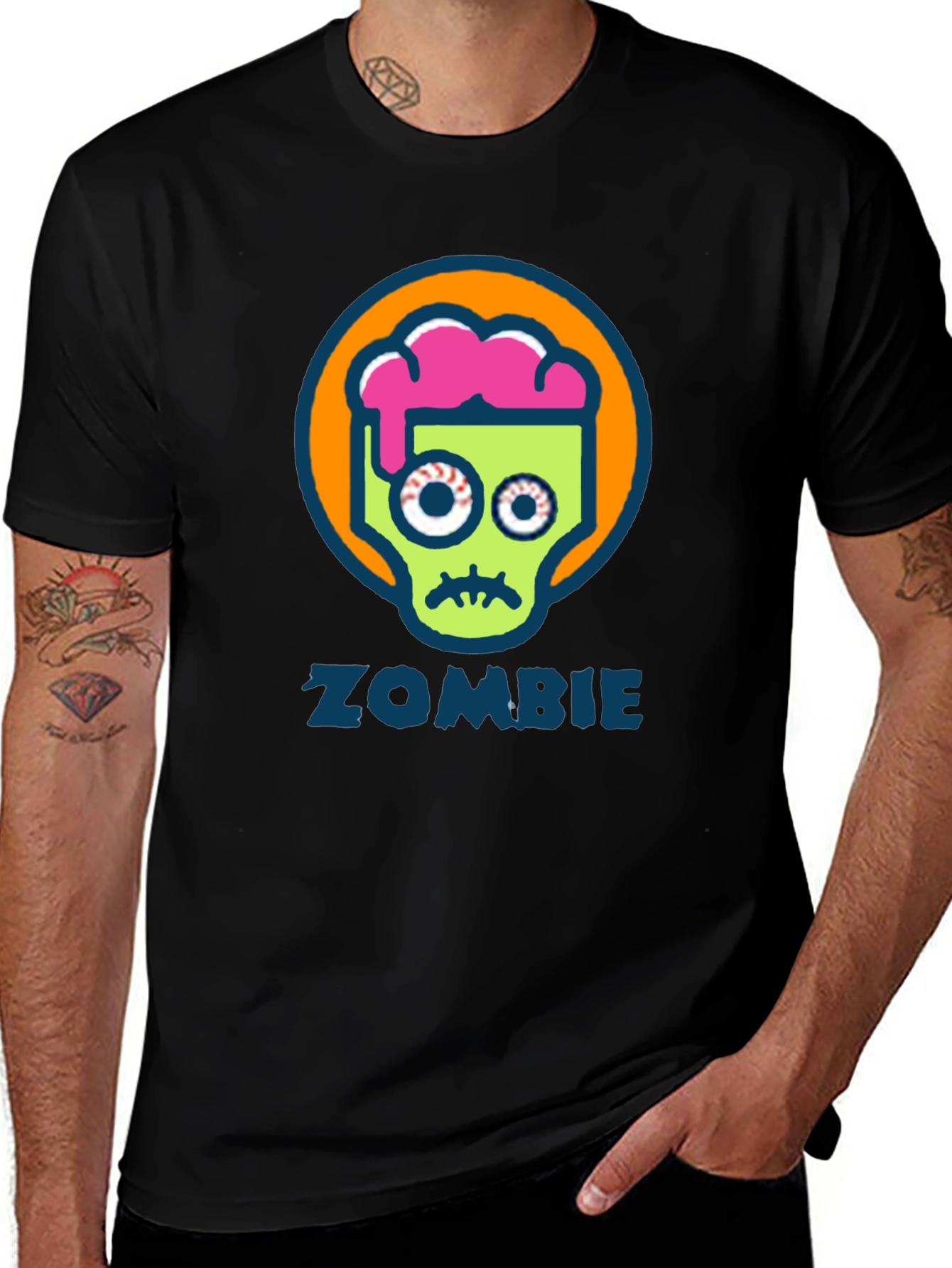 Variant 28 of Zombie Cartoon Graphic T-Shirt
