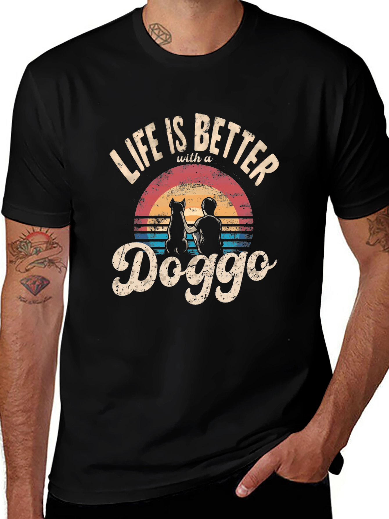 Variant 12 of Life is Better with a Doggo Graphic Tee