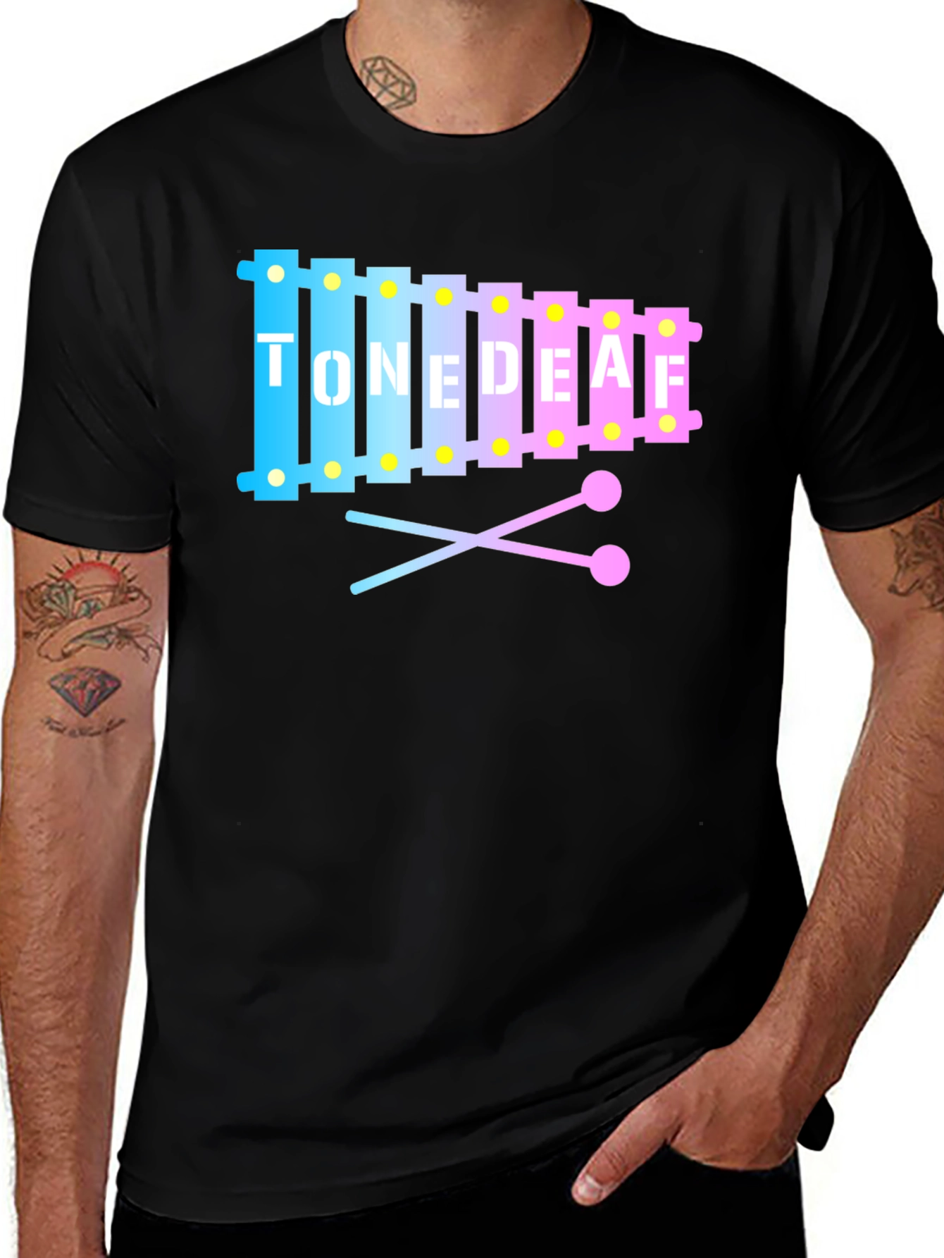 Variant 5 of Tone Deaf Xylophone Graphic T-Shirt