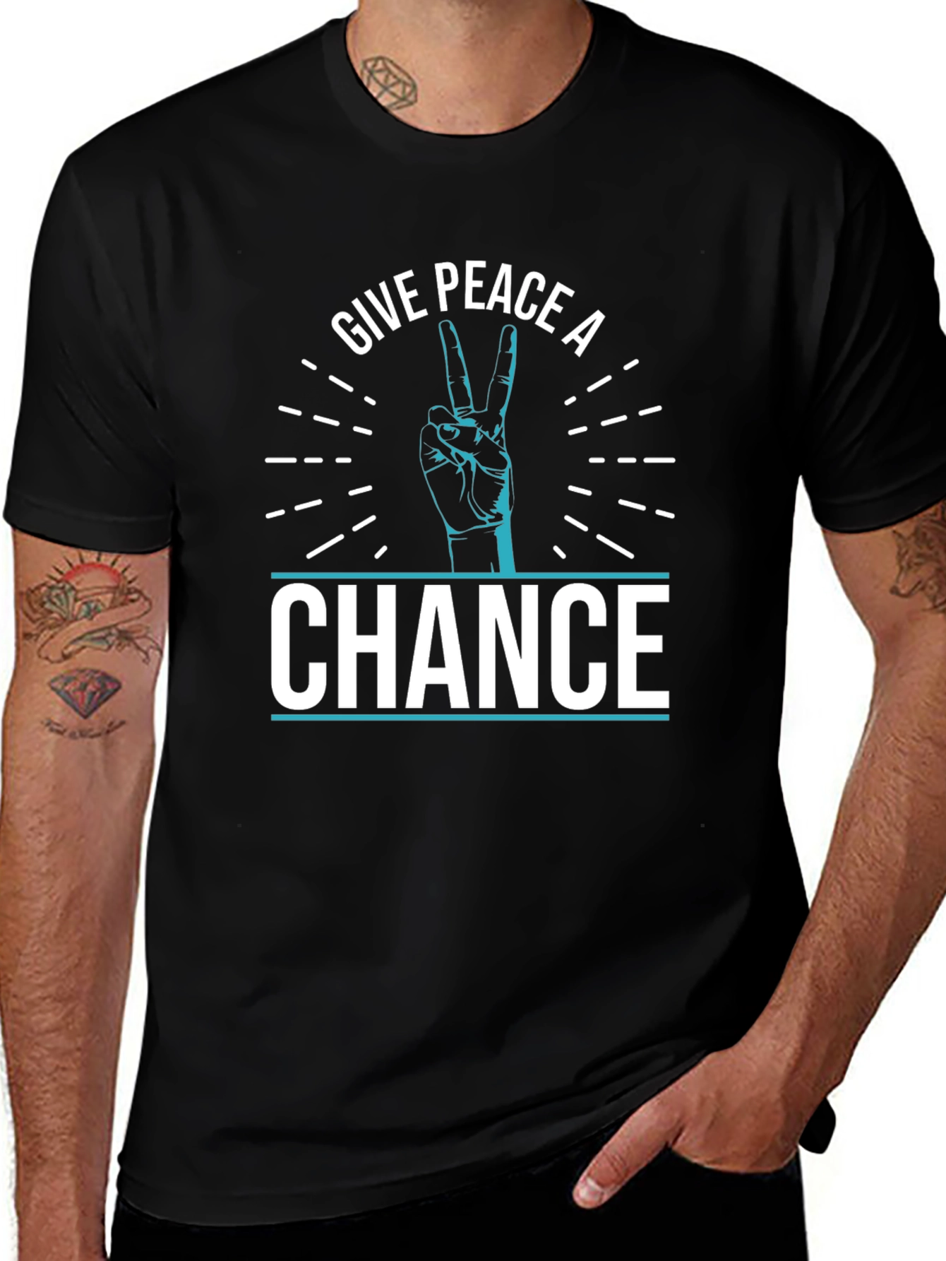 Variant 29 of Give Peace A Chance T-Shirt - Stylish Graphic Tee