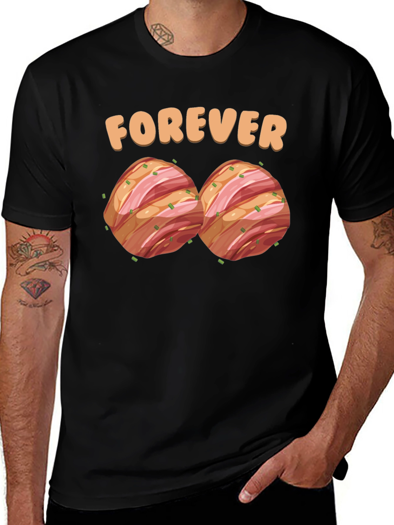 Variant 26 of Forever Meatballs Black T-Shirt