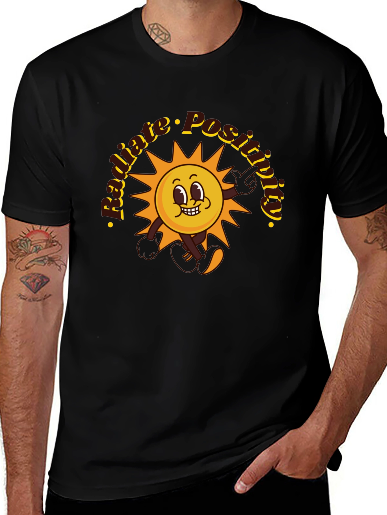 Variant 18 of Radiate Positivity Graphic Print T-Shirt