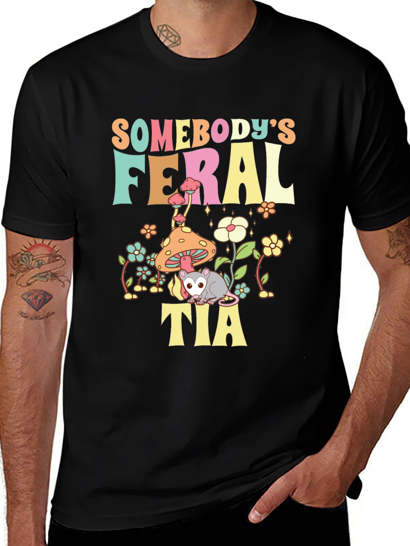 Variant 16 of Somebody's Feral Tia T-Shirt