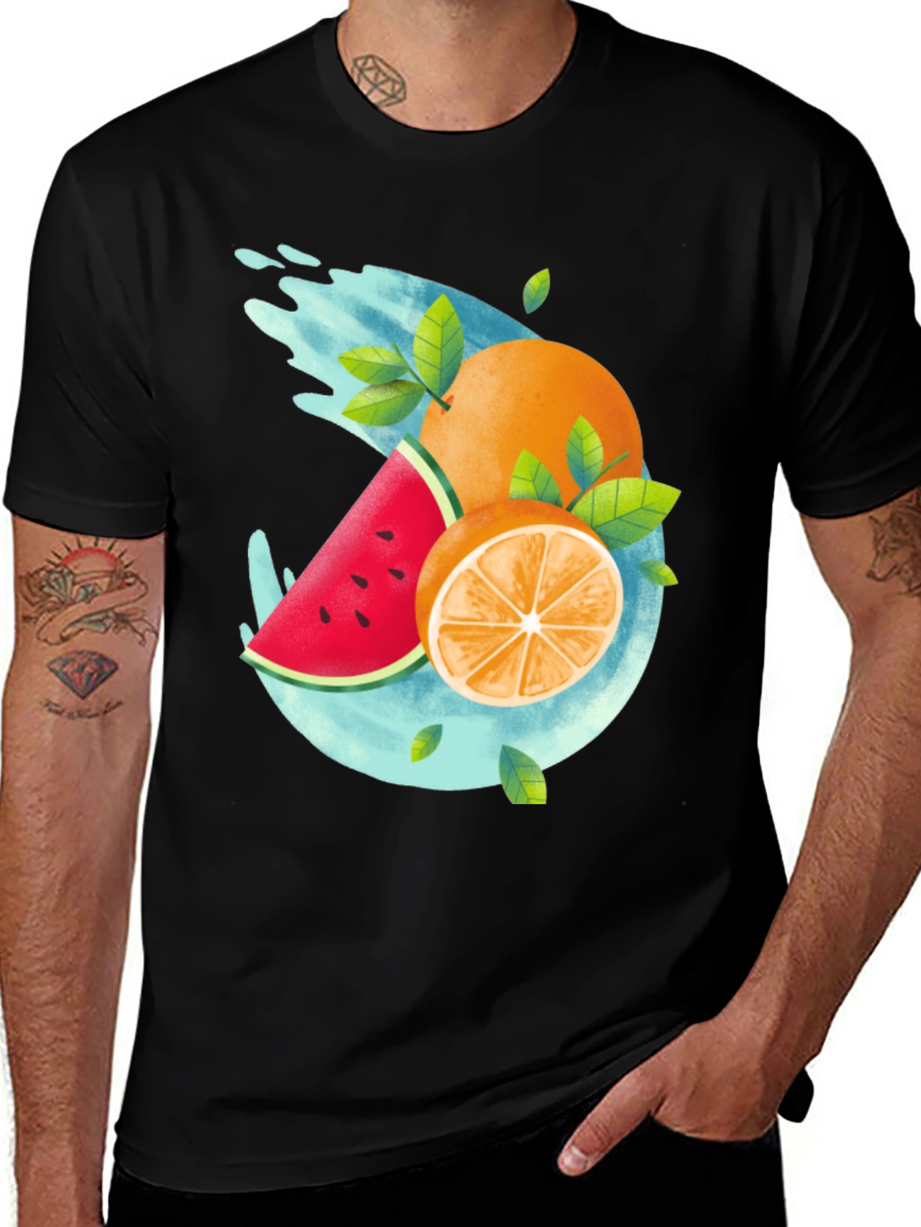 Variant 15 of Fruit Splash Graphic Tee - Cool Summer Style