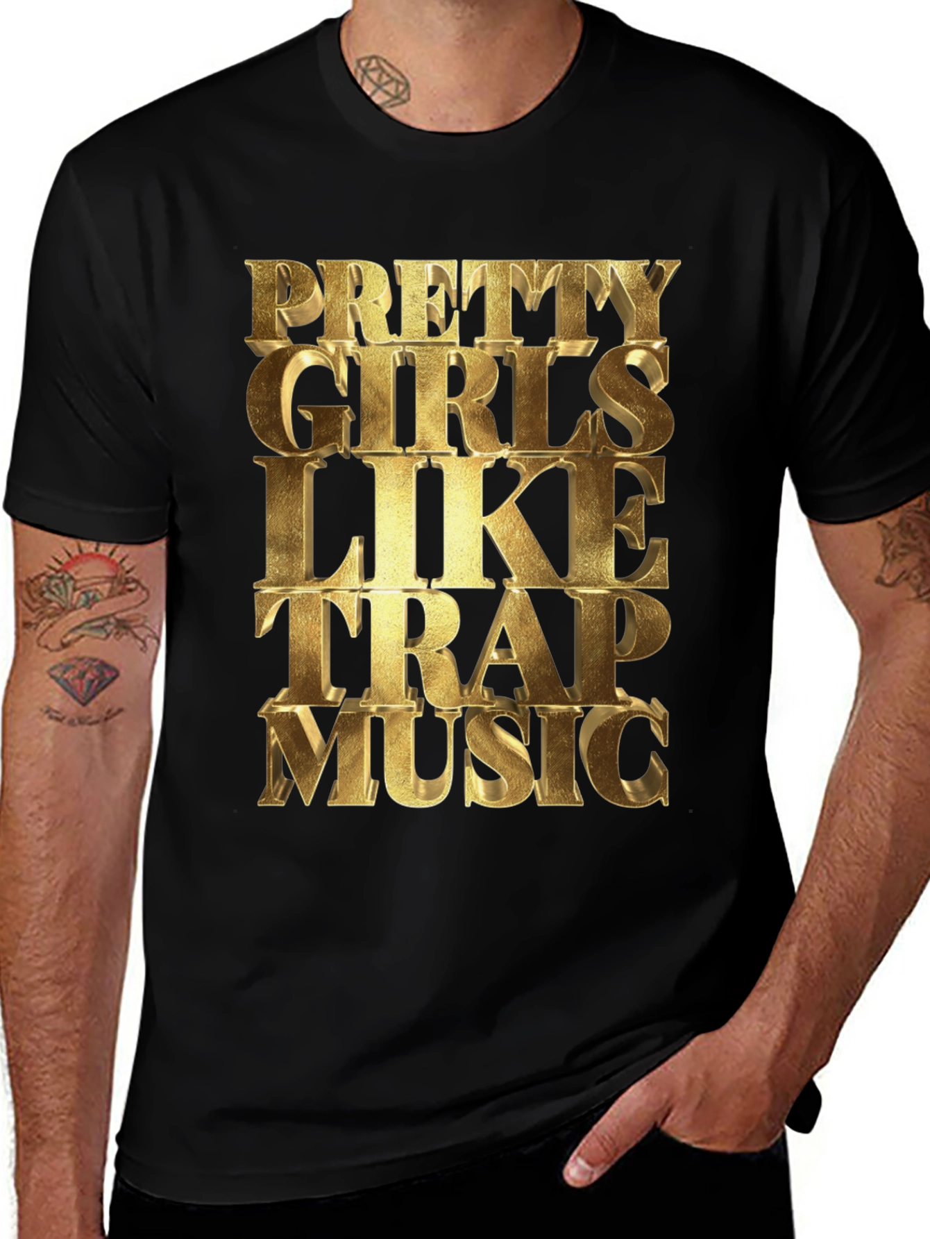 Variant 15 of Pretty Girls Like Trap Music Graphic Tee