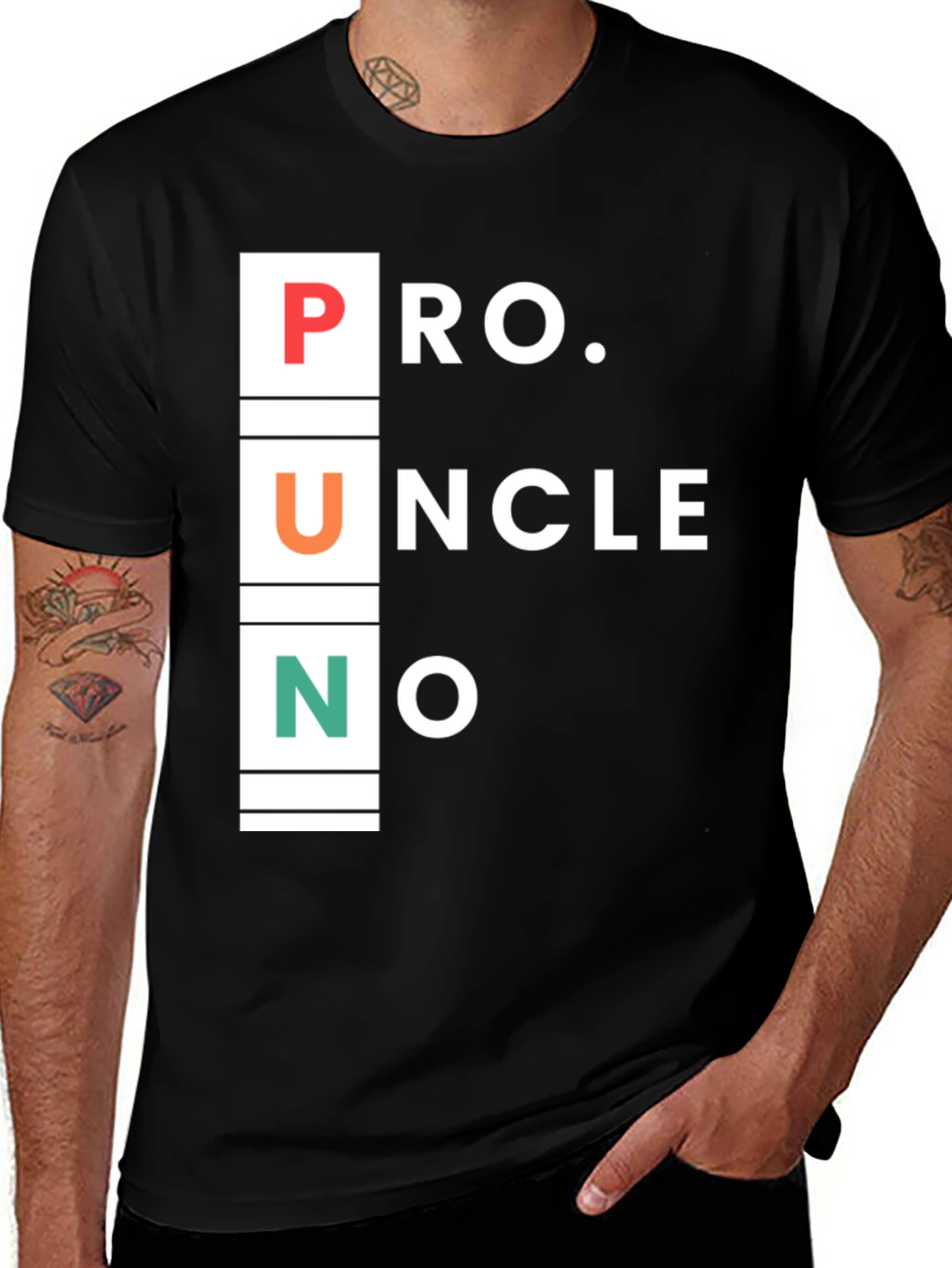 Variant 3 of Pro Uncle No Pun T-Shirt