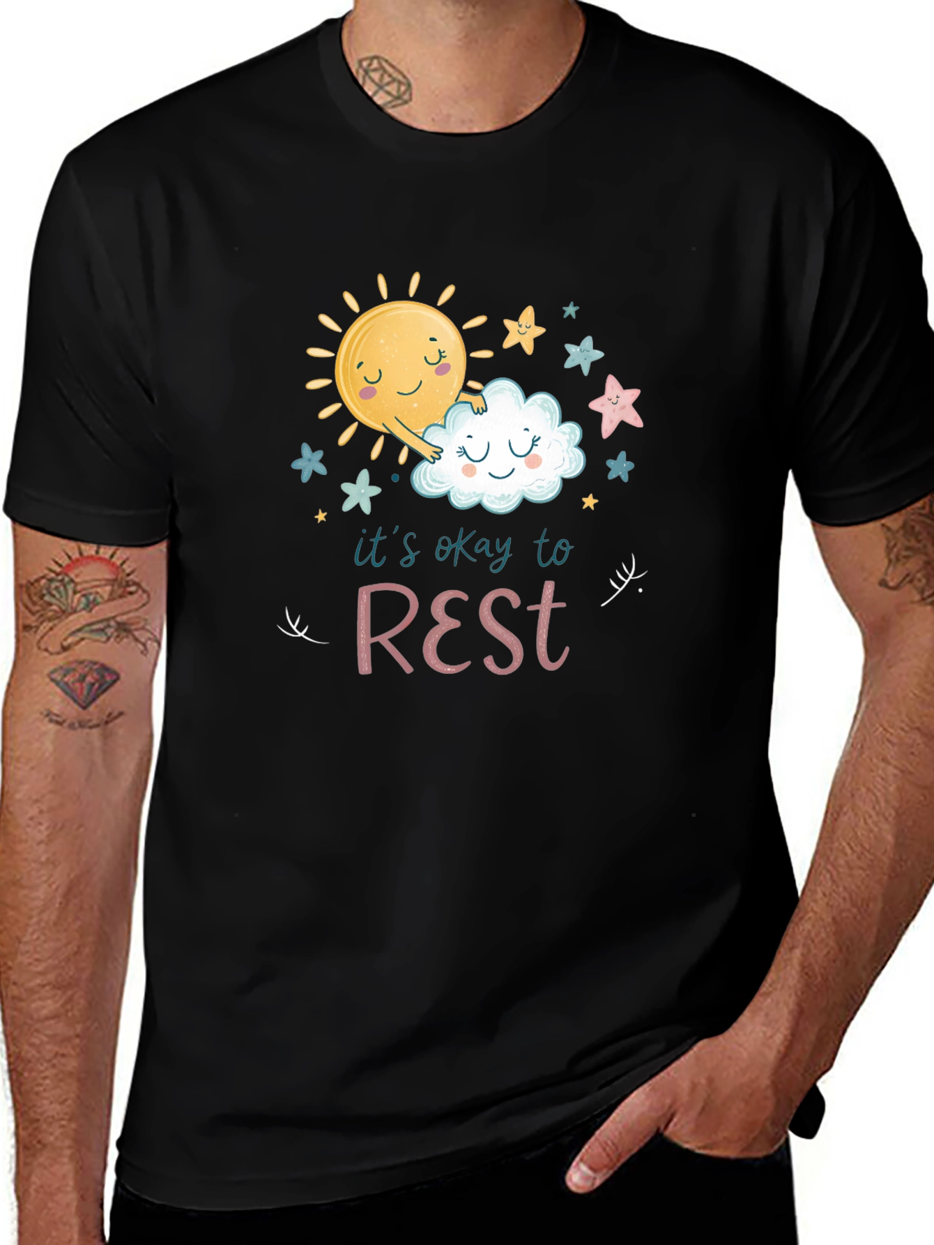 Variant 12 of It's Okay to Rest Black T-Shirt