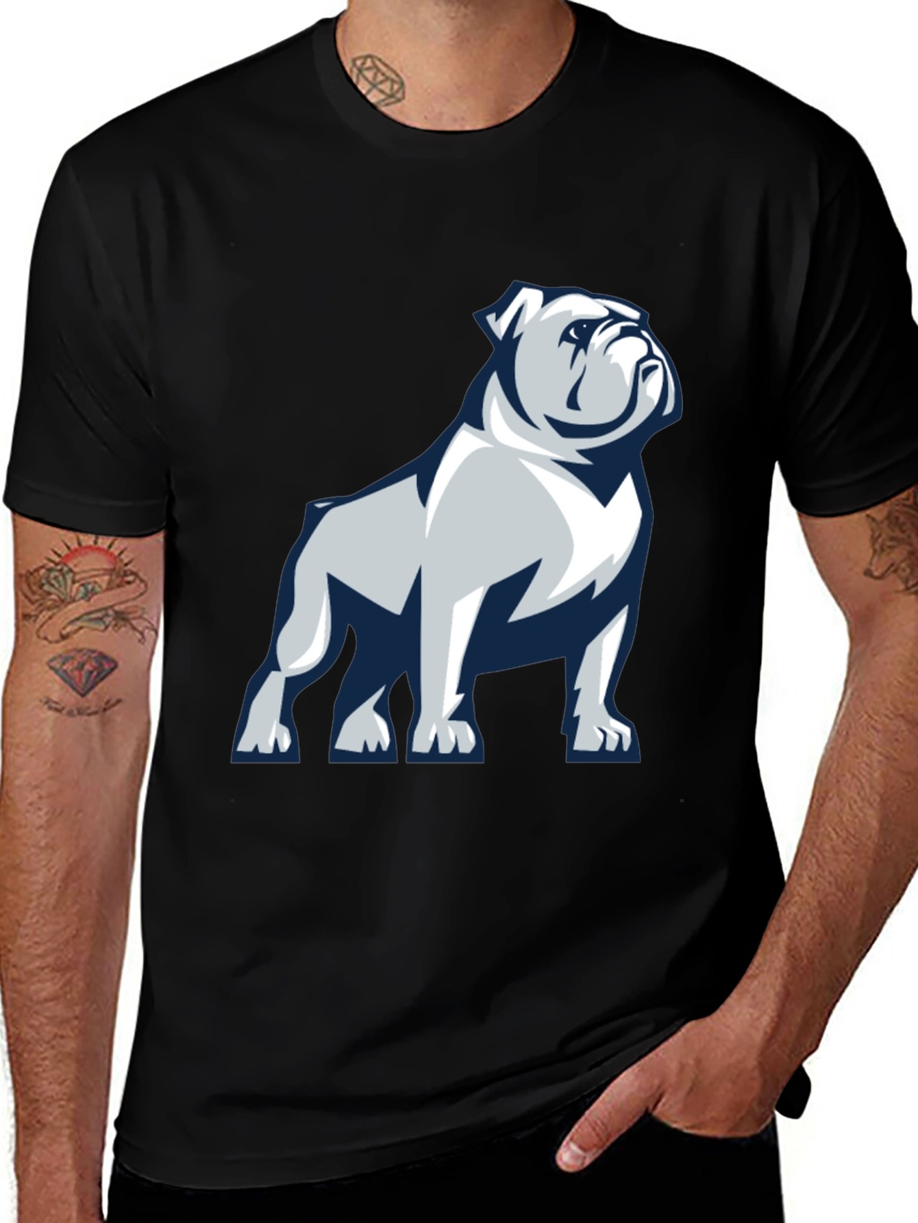 Variant 27 of Bulldog Graphic Print T-Shirt