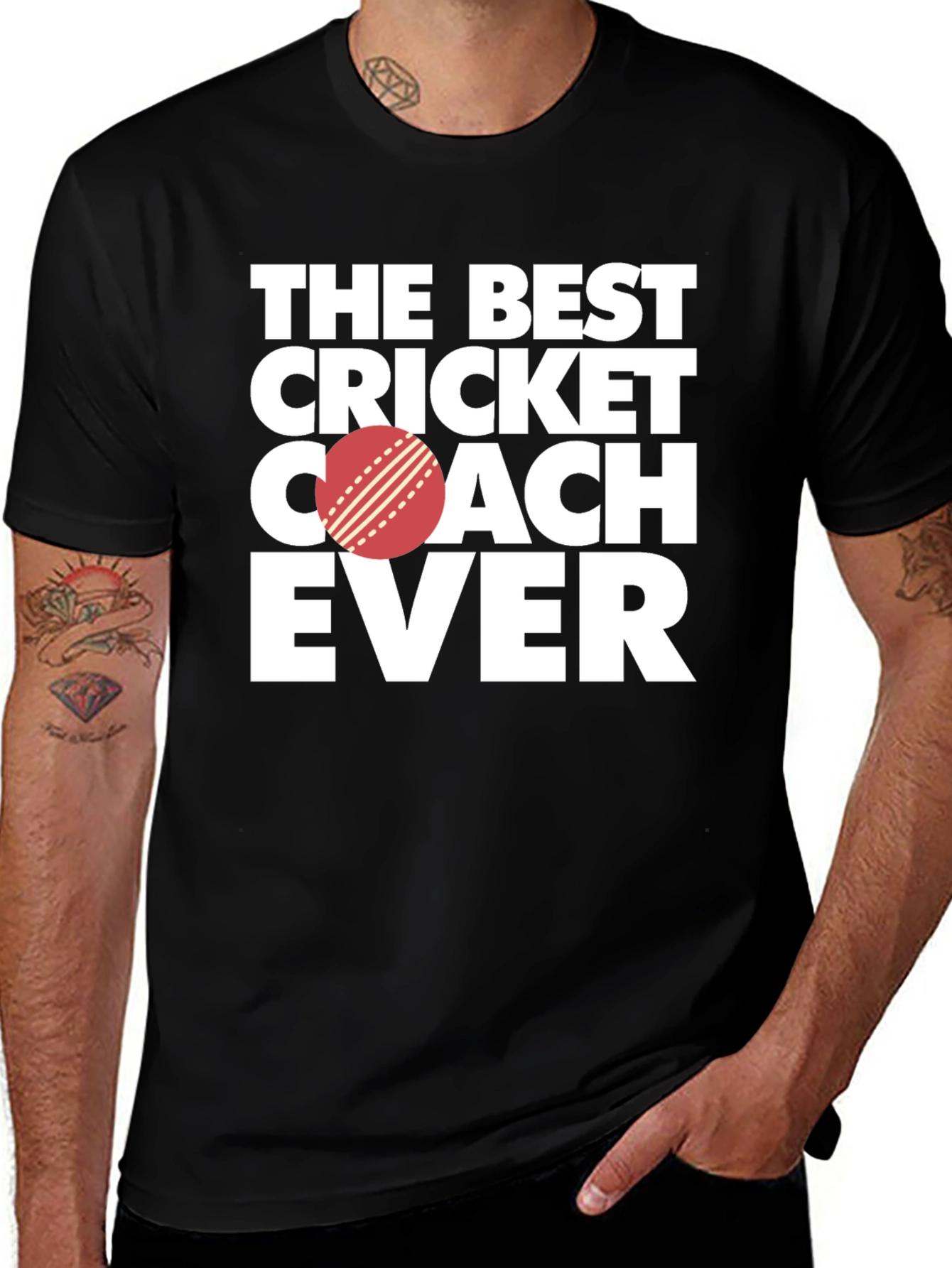 Variant 12 of Best Cricket Coach Ever T-Shirt