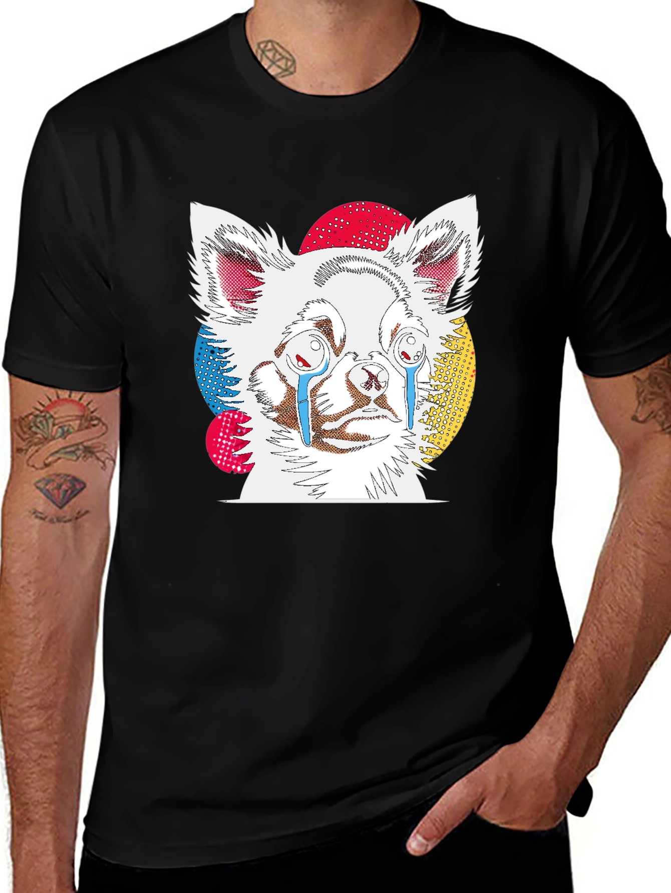 Variant 16 of Sad Chihuahua Graphic Black T-Shirt