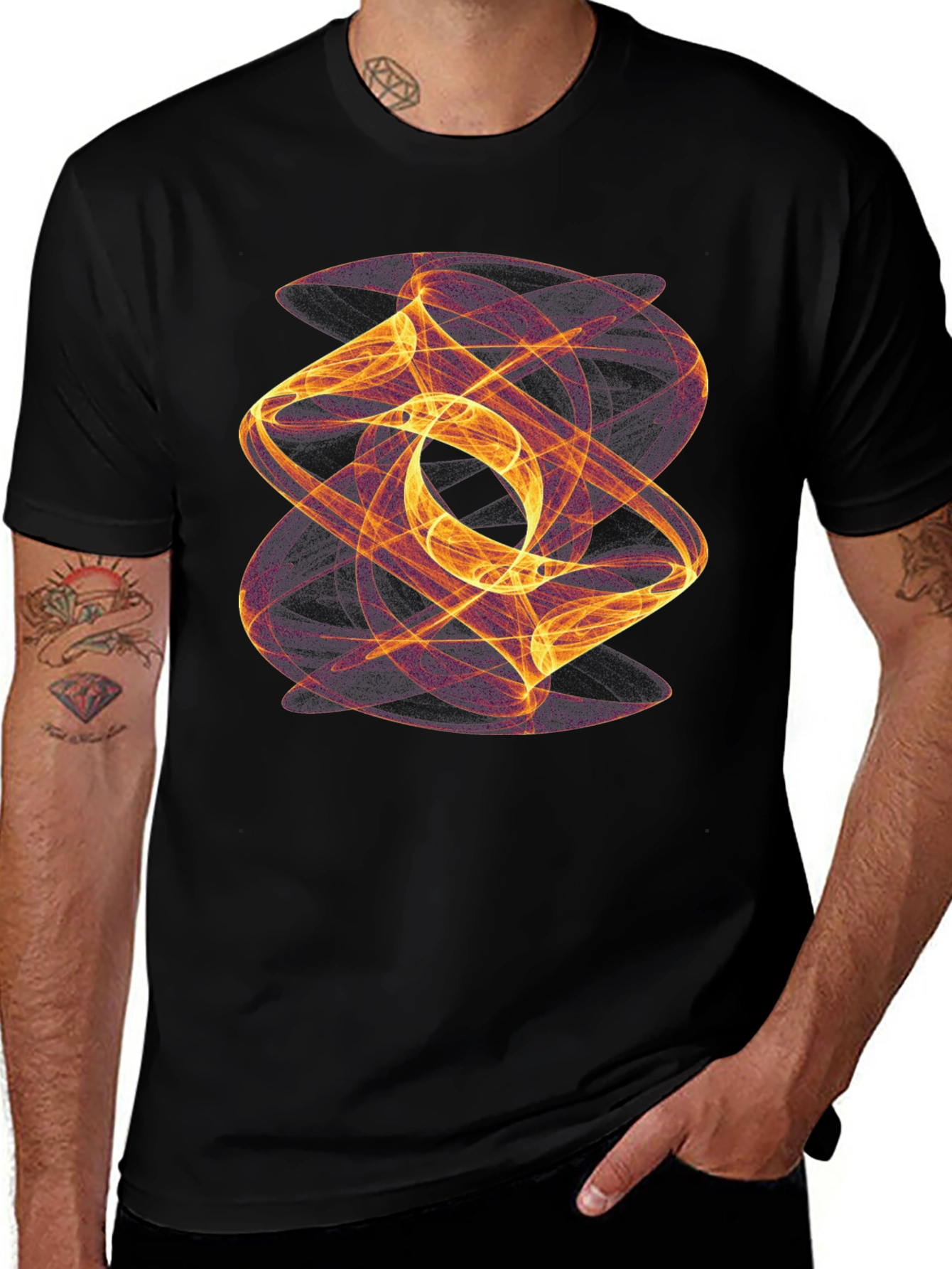 Variant 28 of Abstract Art Black T-Shirt