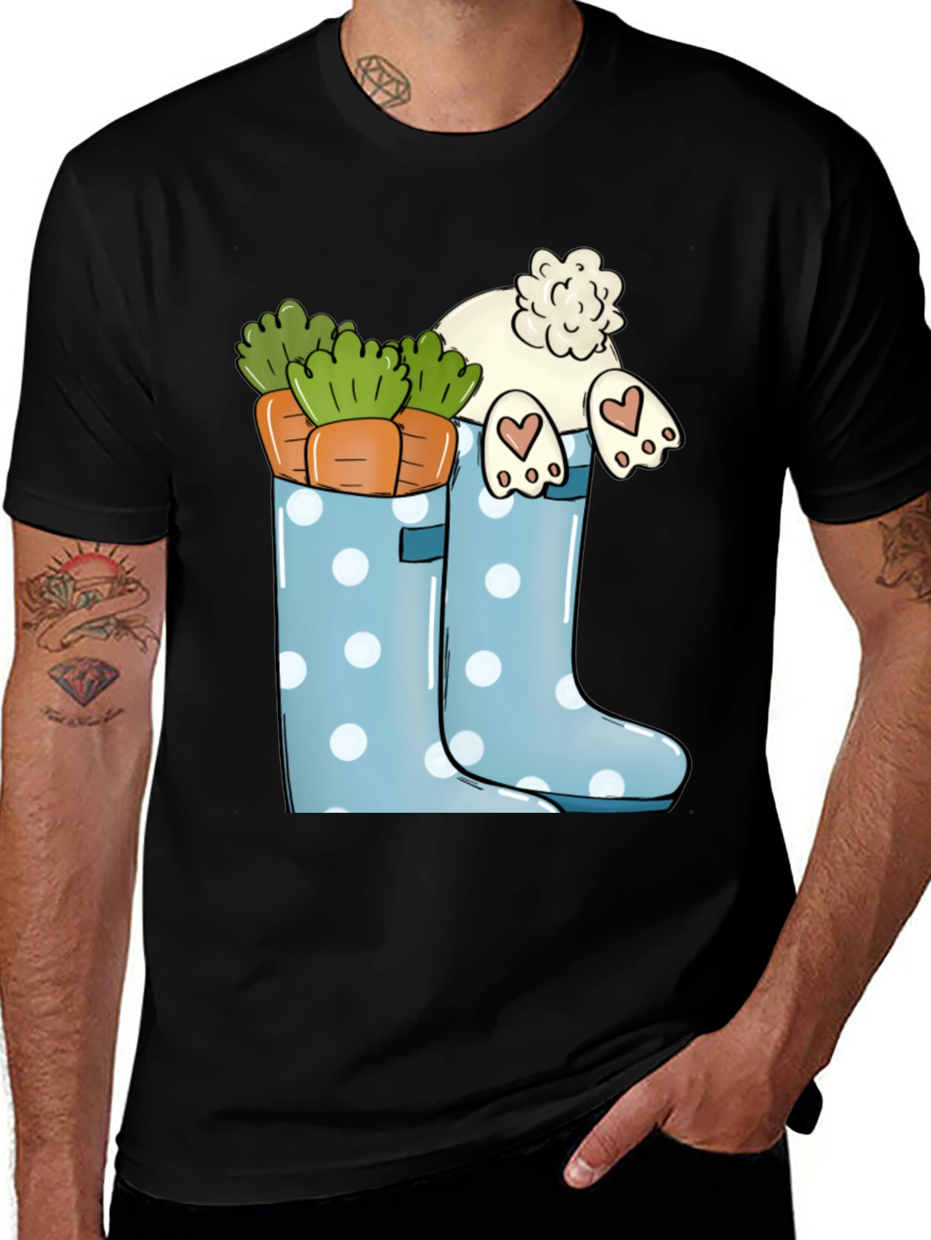 Bunny Boots T-Shirt - Easter Apparel