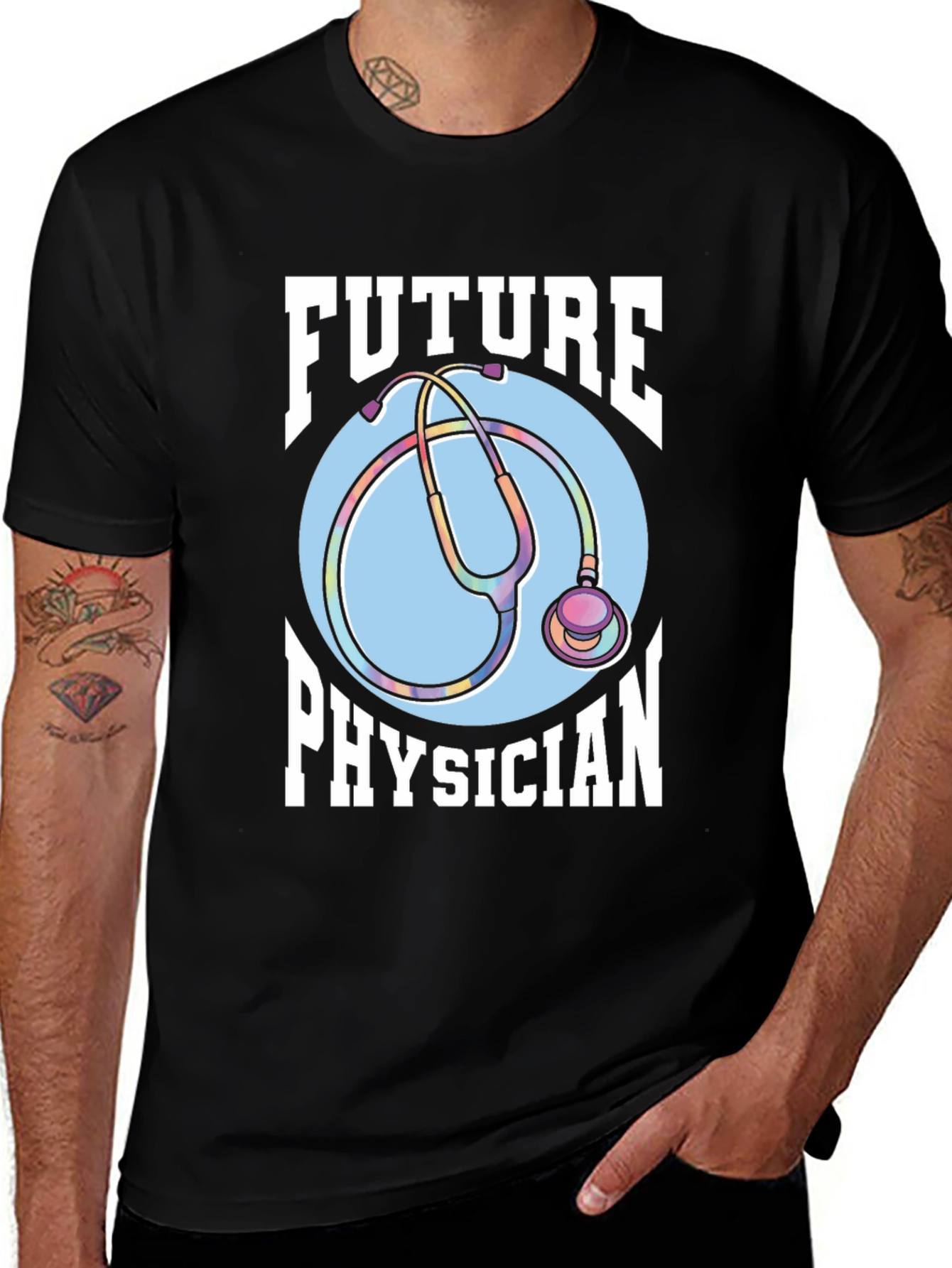 Variant 29 of Future Physician T-Shirt Stethoscope Medical Student Doctor Tee