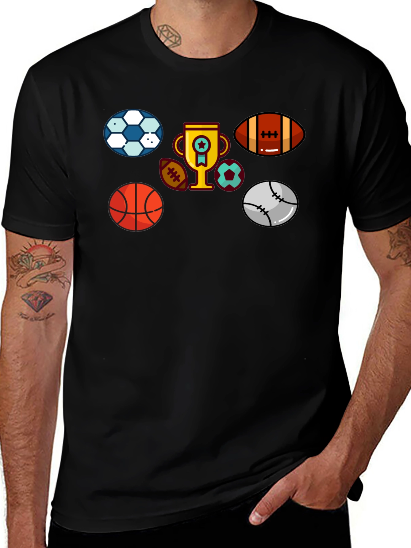 Variant 17 of Sports Theme Graphic Tee