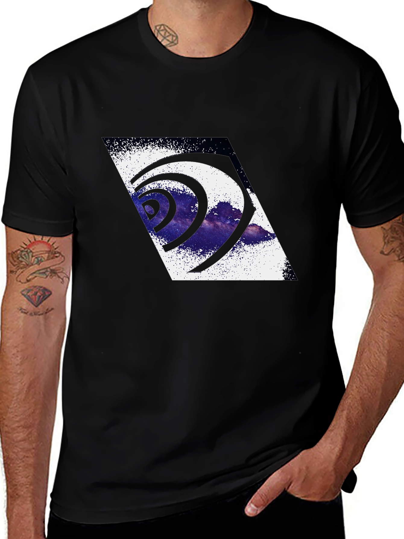 Variant 26 of Abstract Galaxy Vortex T-Shirt - Modern Graphic Tee